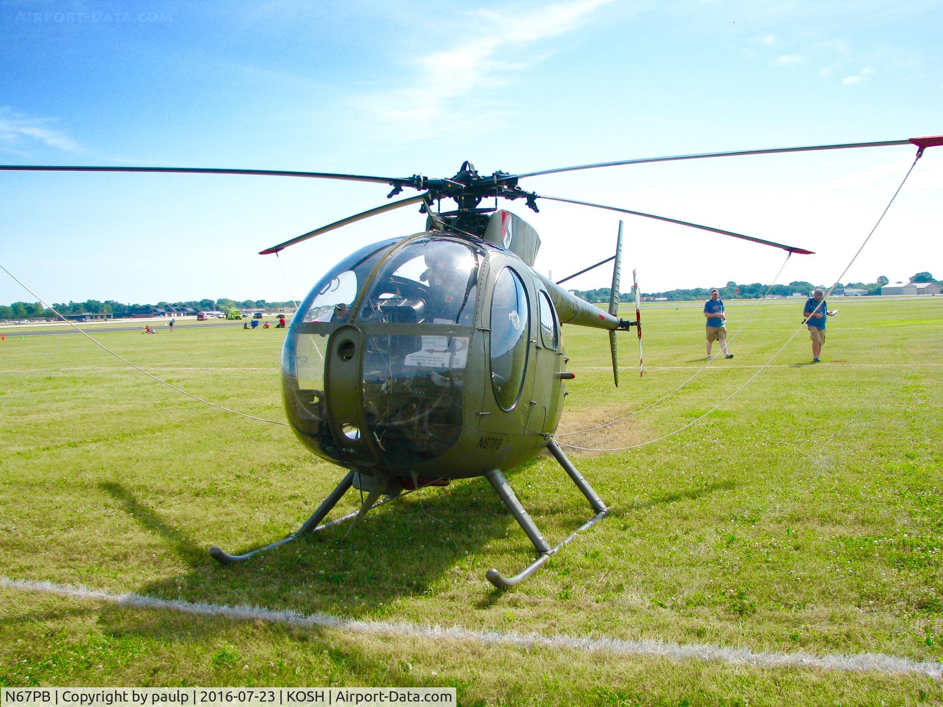 N67PB, 1968 Hughes OH-6A Cayuse C/N 480411, At Oshkosh.