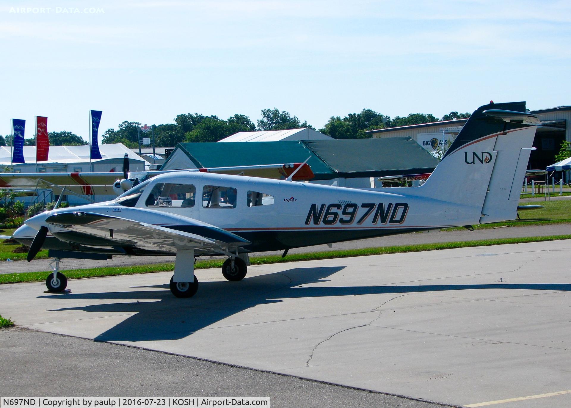N697ND, 2015 Piper PA-44-180 Seminole C/N 4496385, At Oshkosh.