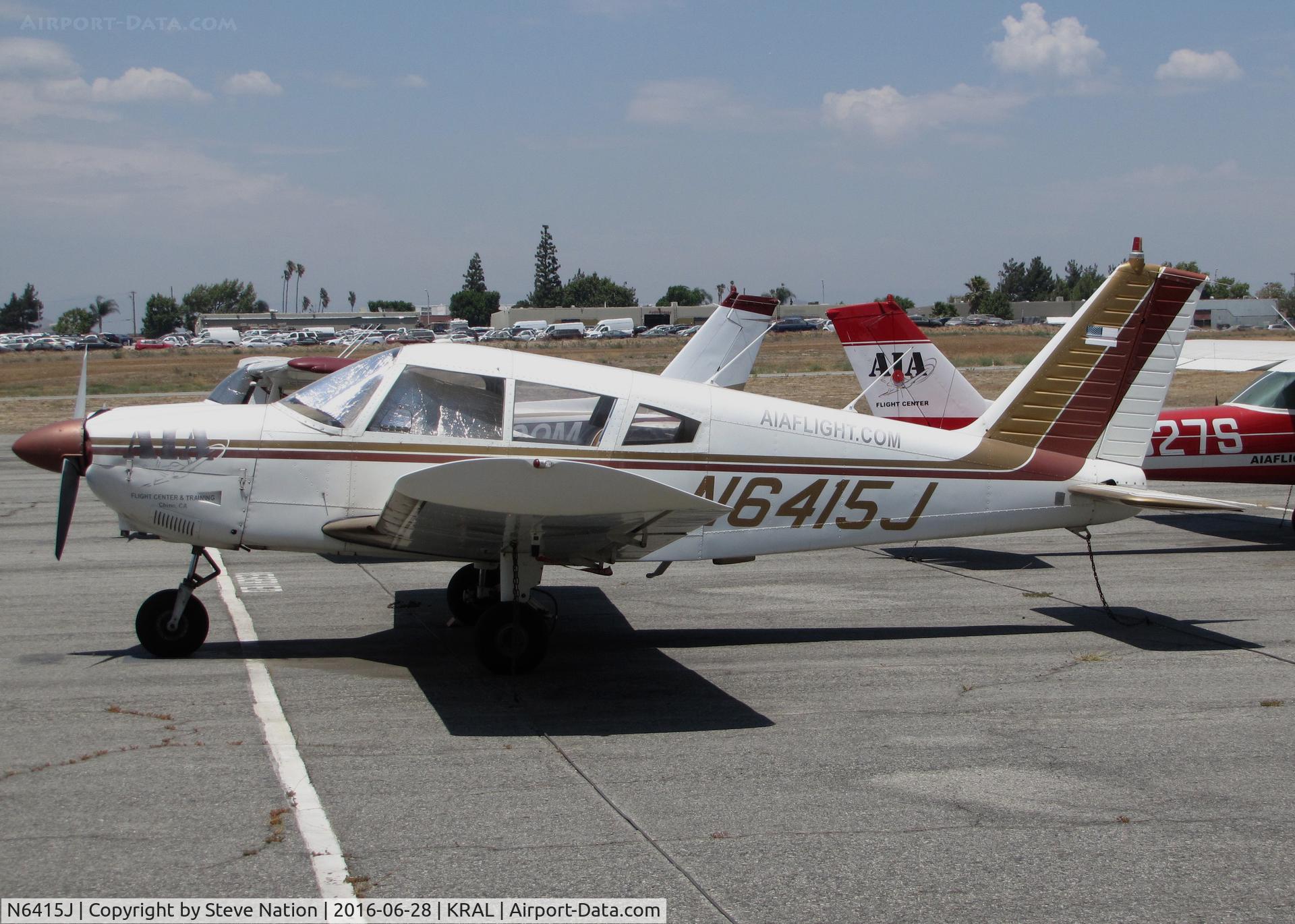 N6415J, 1968 Piper PA-28-180 C/N 28-4832, Hickslanders LLC (Brea, CA) 1968 Piper PA-28-180 (dba AIA Flight Center) @ Riverside MAP, CA home base