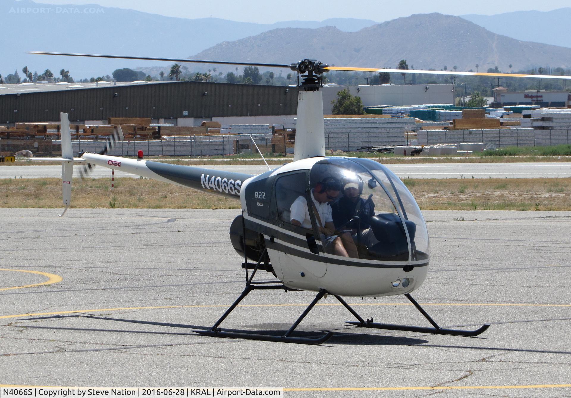 N4066S, 1990 Robinson R22 Beta C/N 1508, California Aviation Services 1990 Robinson R22 BETA @ Riverside MAP, CA home base