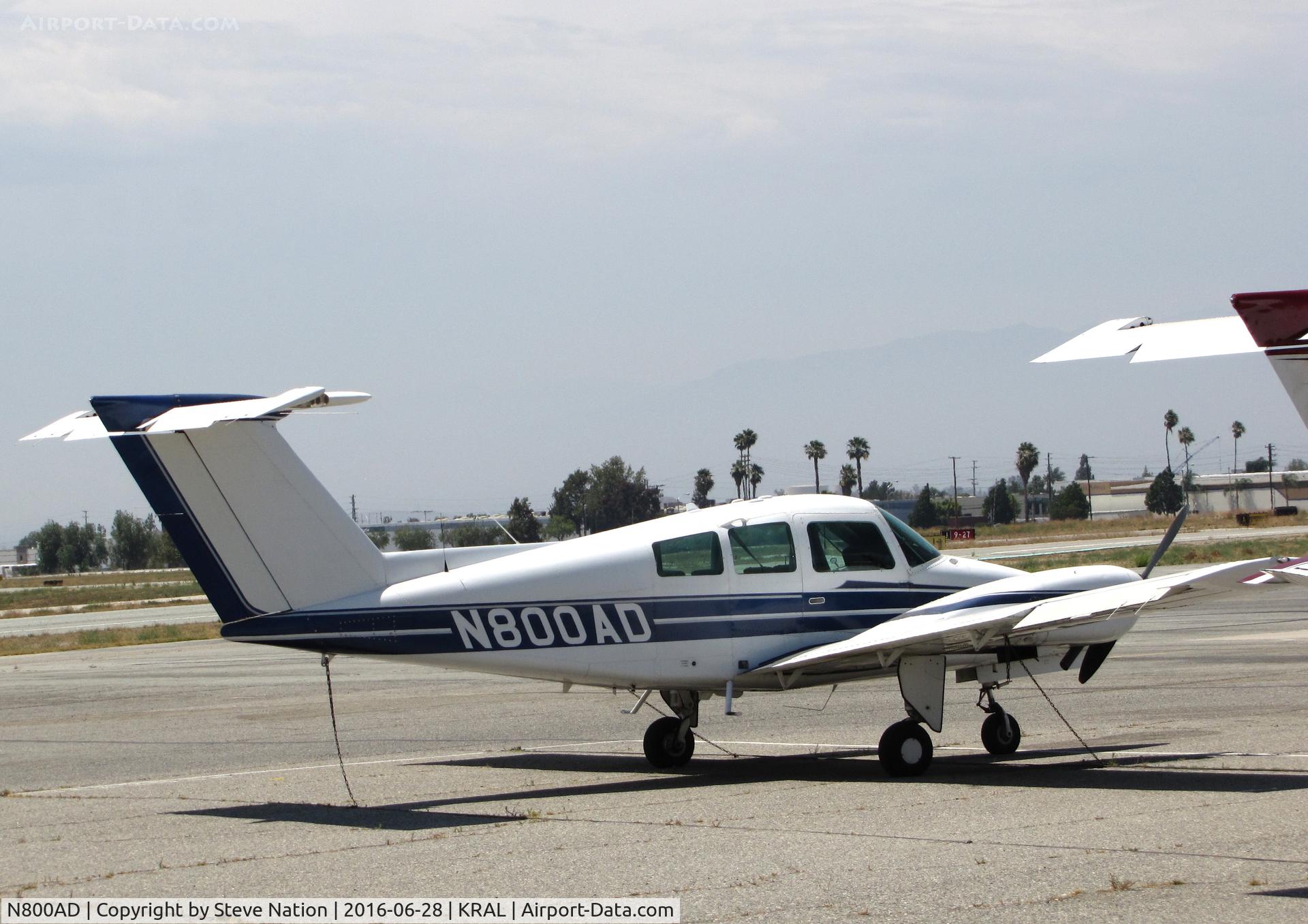 N800AD, 1978 Beech 76 Duchess C/N ME-96, California Aviation Services 1978 Beech 76 Duchess @ Riverside MAP, CA home base