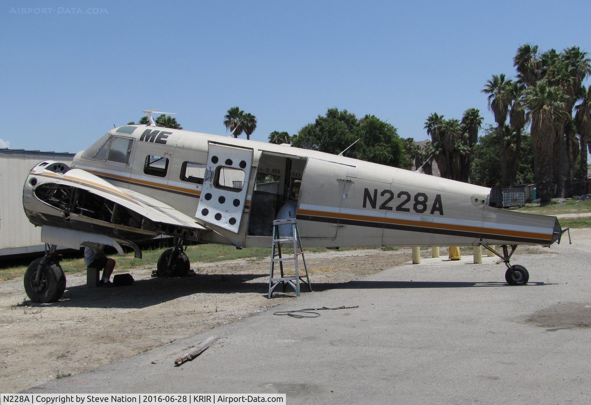 N228A, 1962 Beech H-18 C/N BA-629, 1962 Beech H-18 under restoration @ Flabob Airport, Riverside, CA