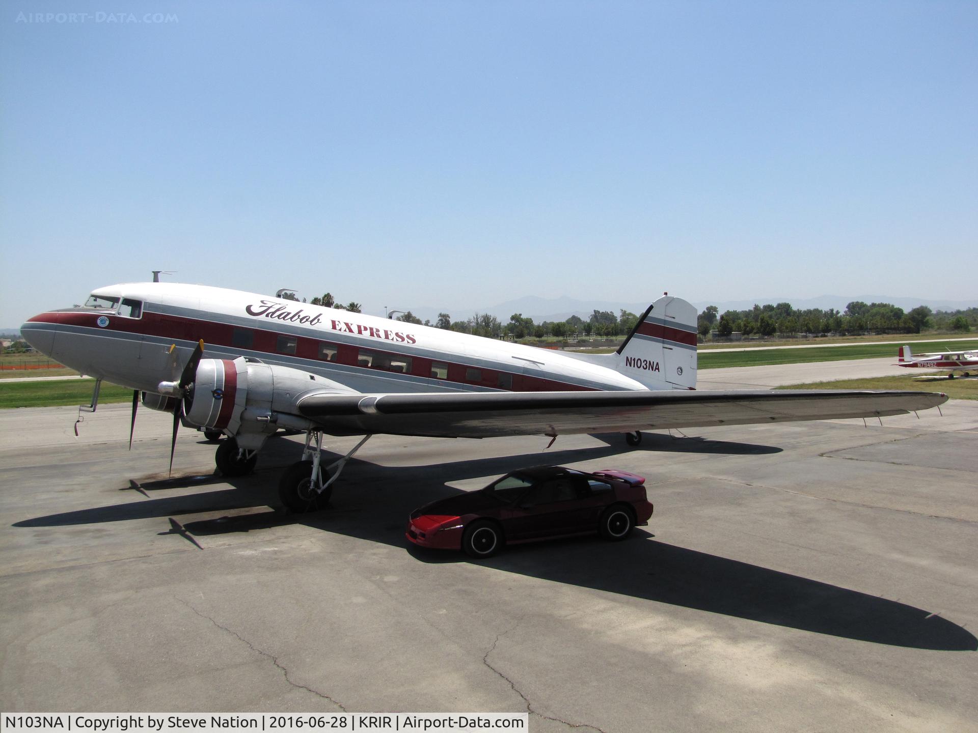 N103NA, 1945 Douglas DC-3C-S1C3G (C-47B) C/N 16821, Flabob Express 1945 Douglas C-47B Skytrain @ Flabob Airport, Riverside, CA home base