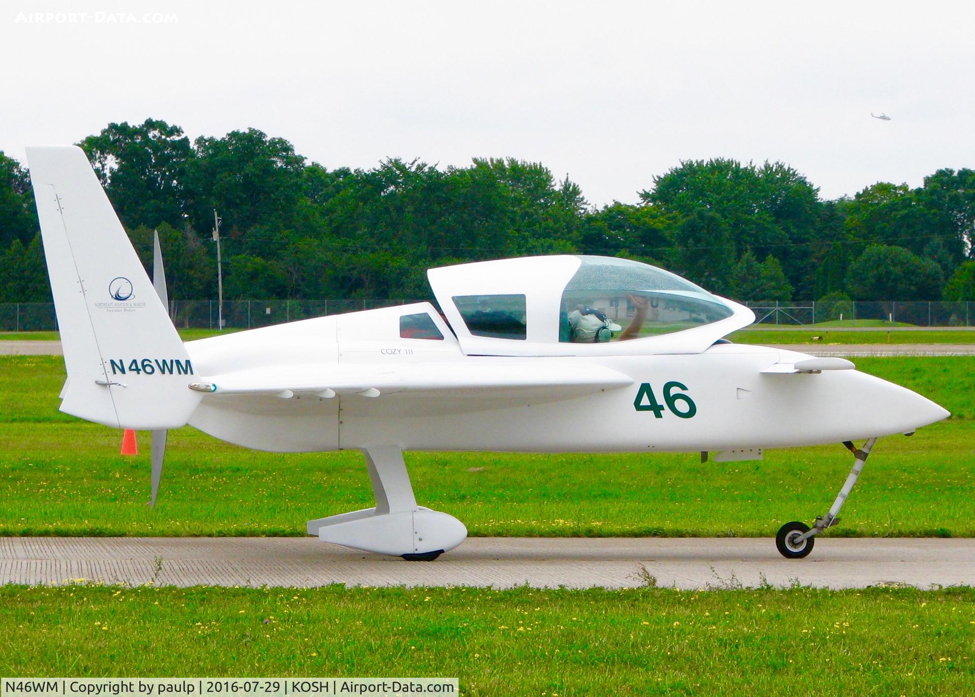 N46WM, 1997 Co-Z Cozy Mark III C/N 31, At Oshkosh.