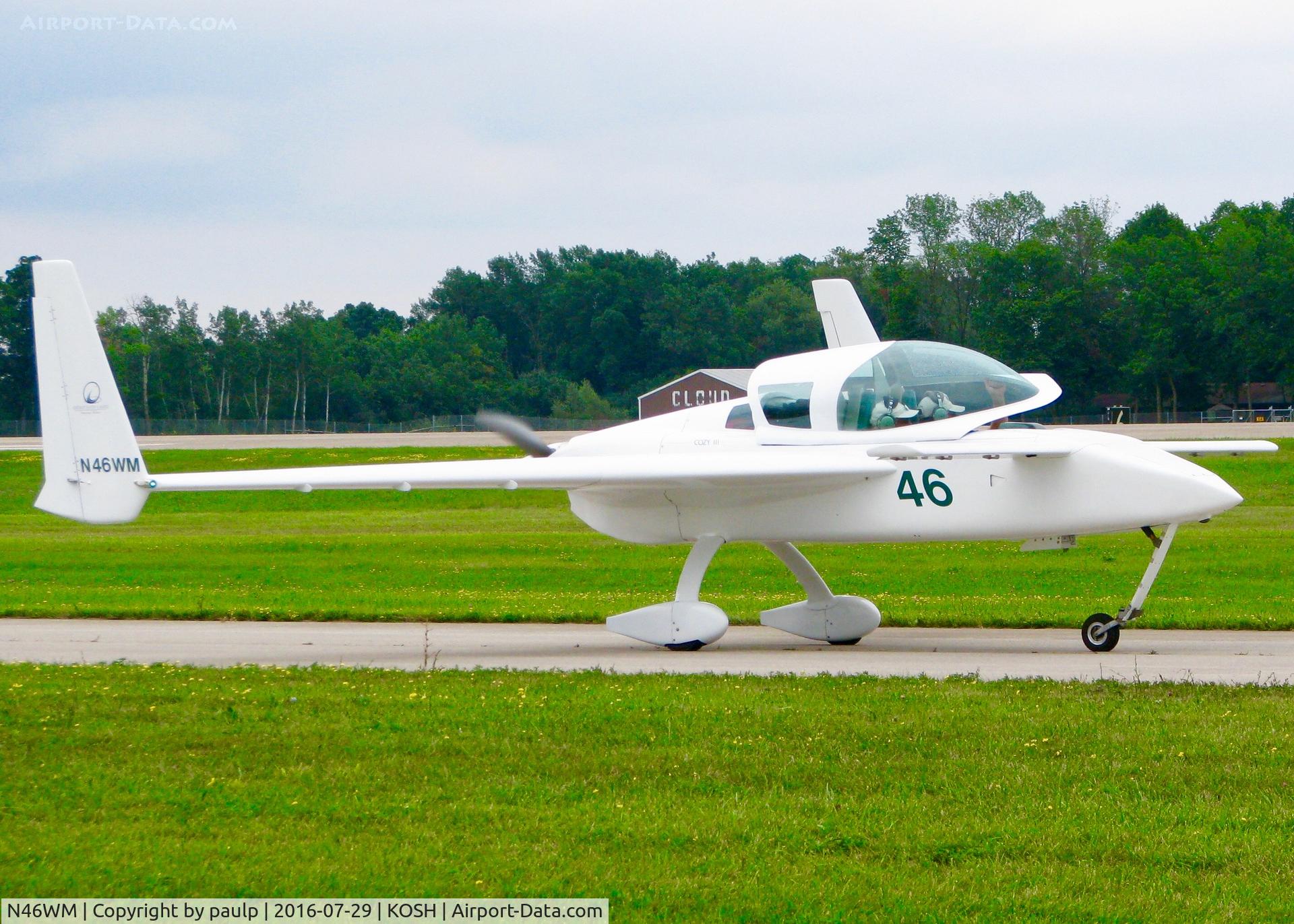 N46WM, 1997 Co-Z Cozy Mark III C/N 31, At Oshkosh.