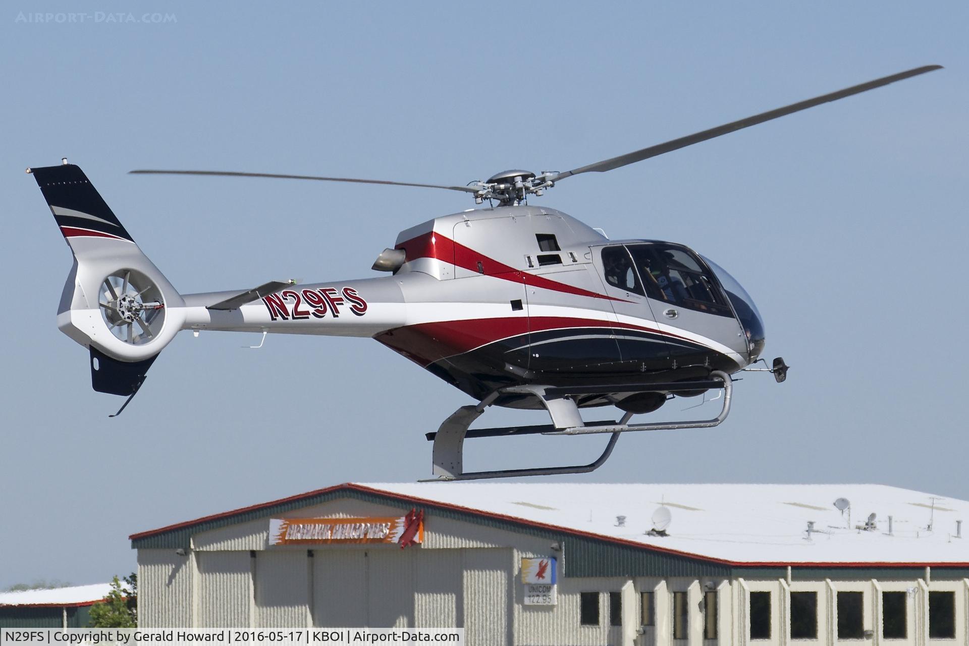 N29FS, 2006 Eurocopter EC-120B Colibri C/N 1423, Landing at north GA ramp.
