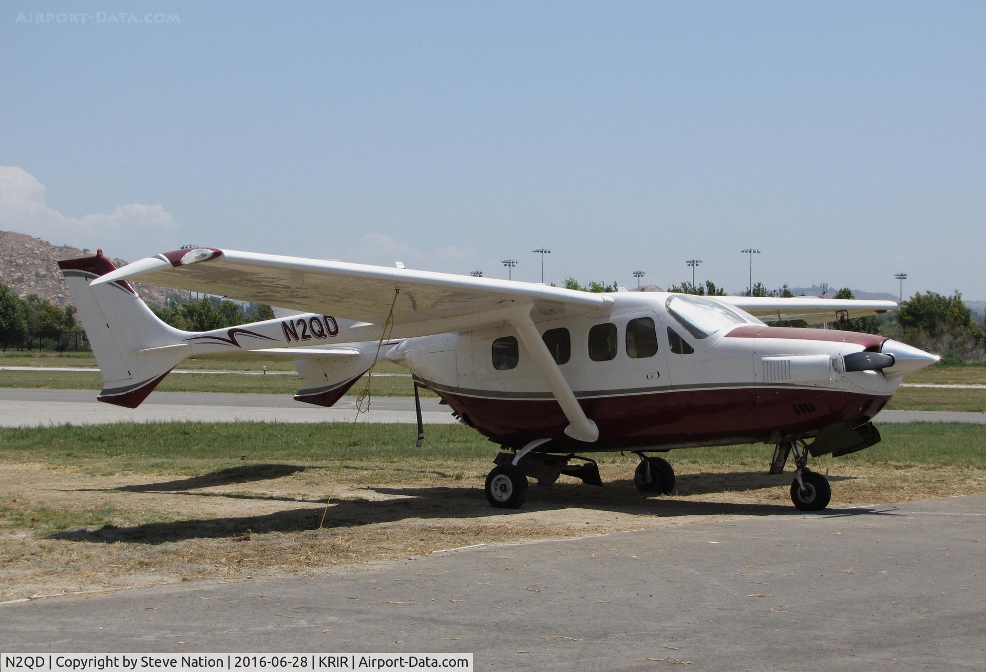 N2QD, Cessna T337G Turbo Super Skymaster C/N P3370277, Locally-based 1997 Cessna T337G @ Flabob Airport, Riverside, CA