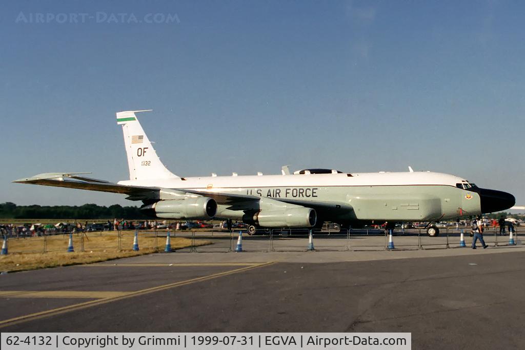 62-4132, 1962 Boeing RC-135W Rivet Joint C/N 18472, Impressive SIGINT platform at RIAT'99, belonging to 95RS back then.