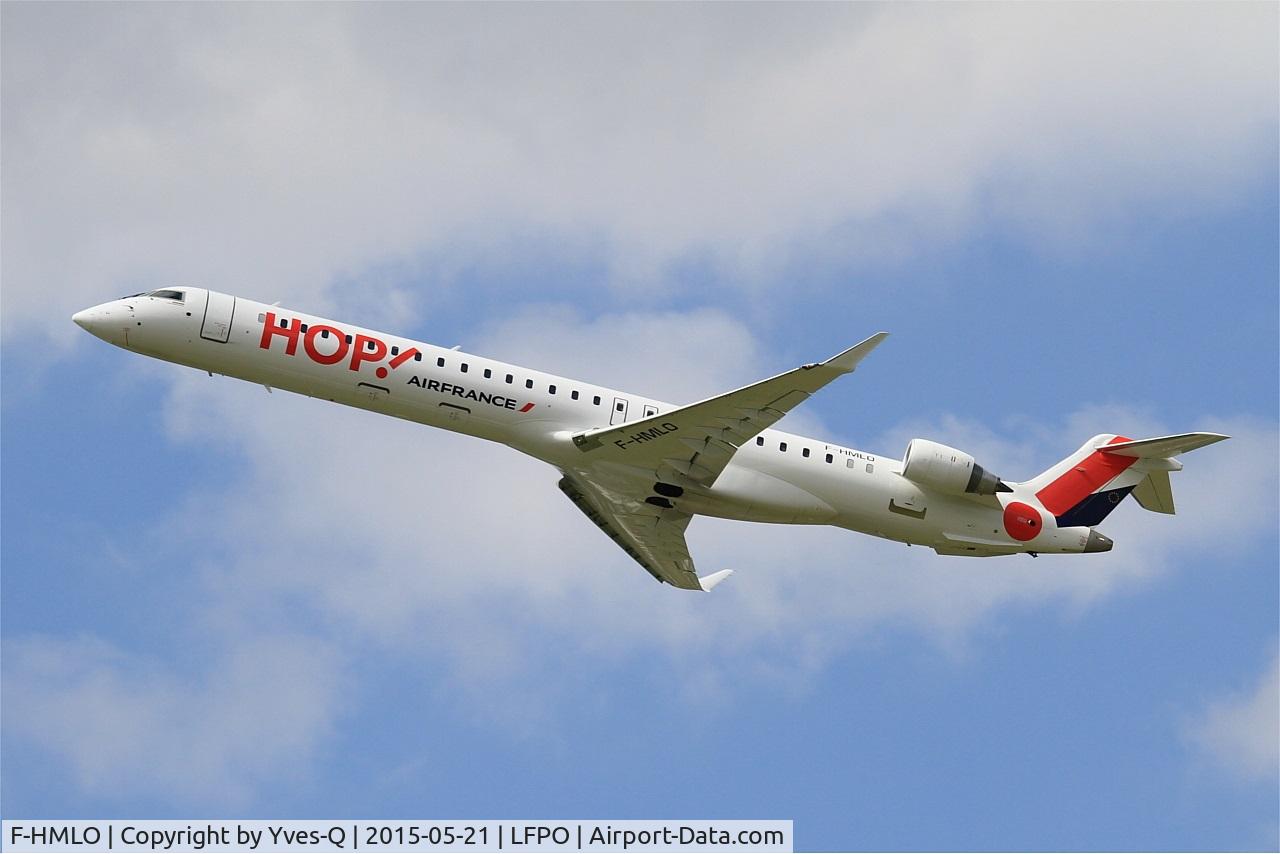 F-HMLO, 2015 Bombardier CRJ-1000EL NG (CL-600-2E25) C/N 19041, Canadair Regional Jet CRJ-1000EL, Take off rwy 24, Paris-Orly airport (LFPO-ORY)