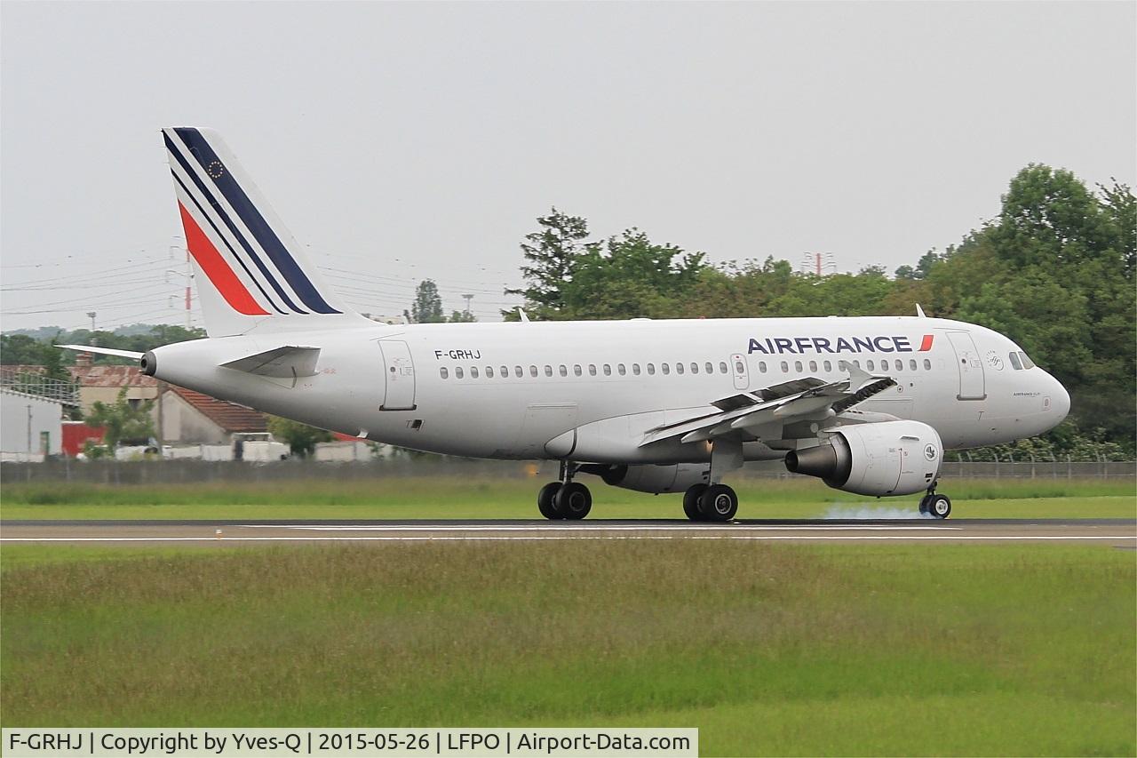 F-GRHJ, 2000 Airbus A319-111 C/N 1176, Airbus A319-111, Landing rwy 06, Paris-Orly airport (LFPO-ORY)