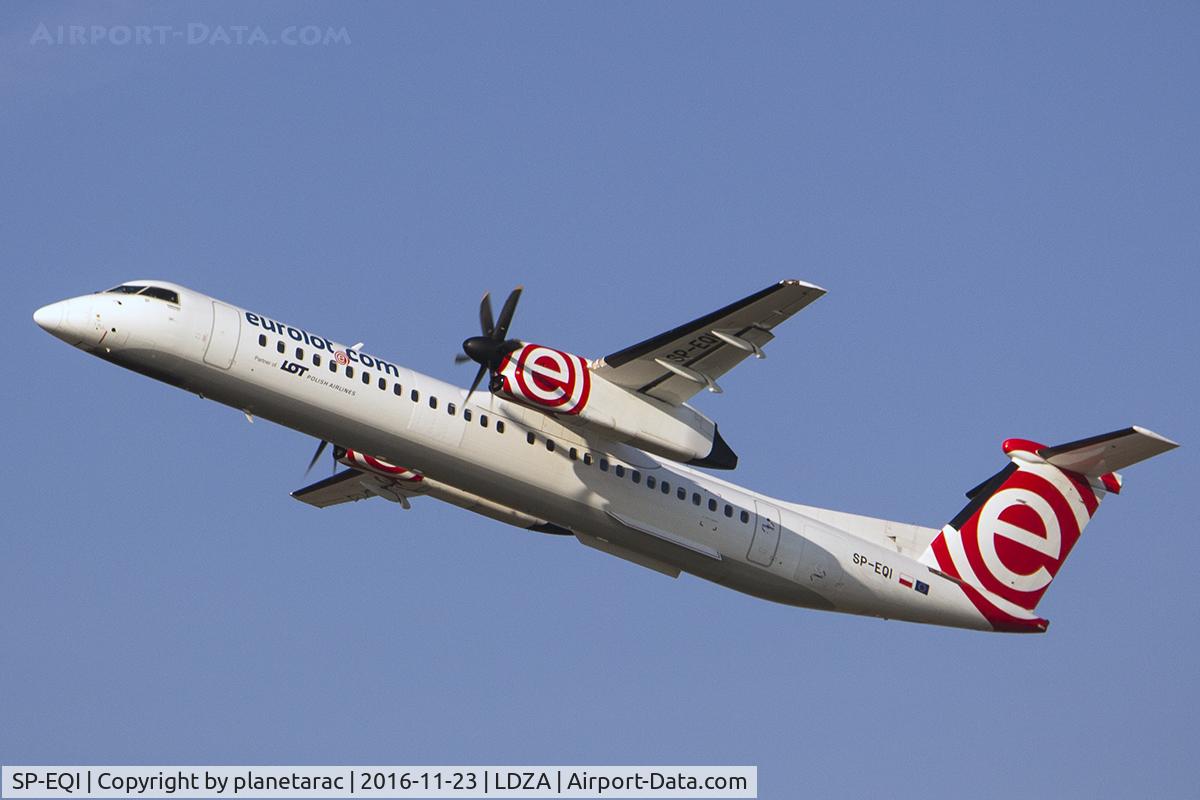 SP-EQI, 2013 Bombardier DHC-8-402Q Dash 8 C/N 4442, Take off from RWY23
