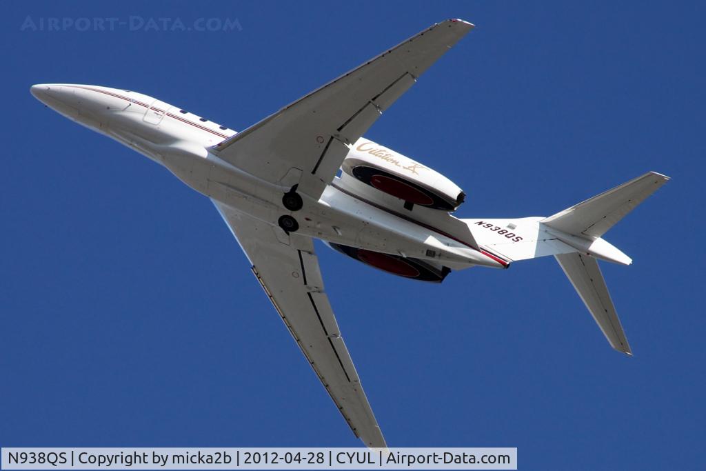 N938QS, 2001 Cessna 750 Citation X Citation X C/N 750-0183, In flight