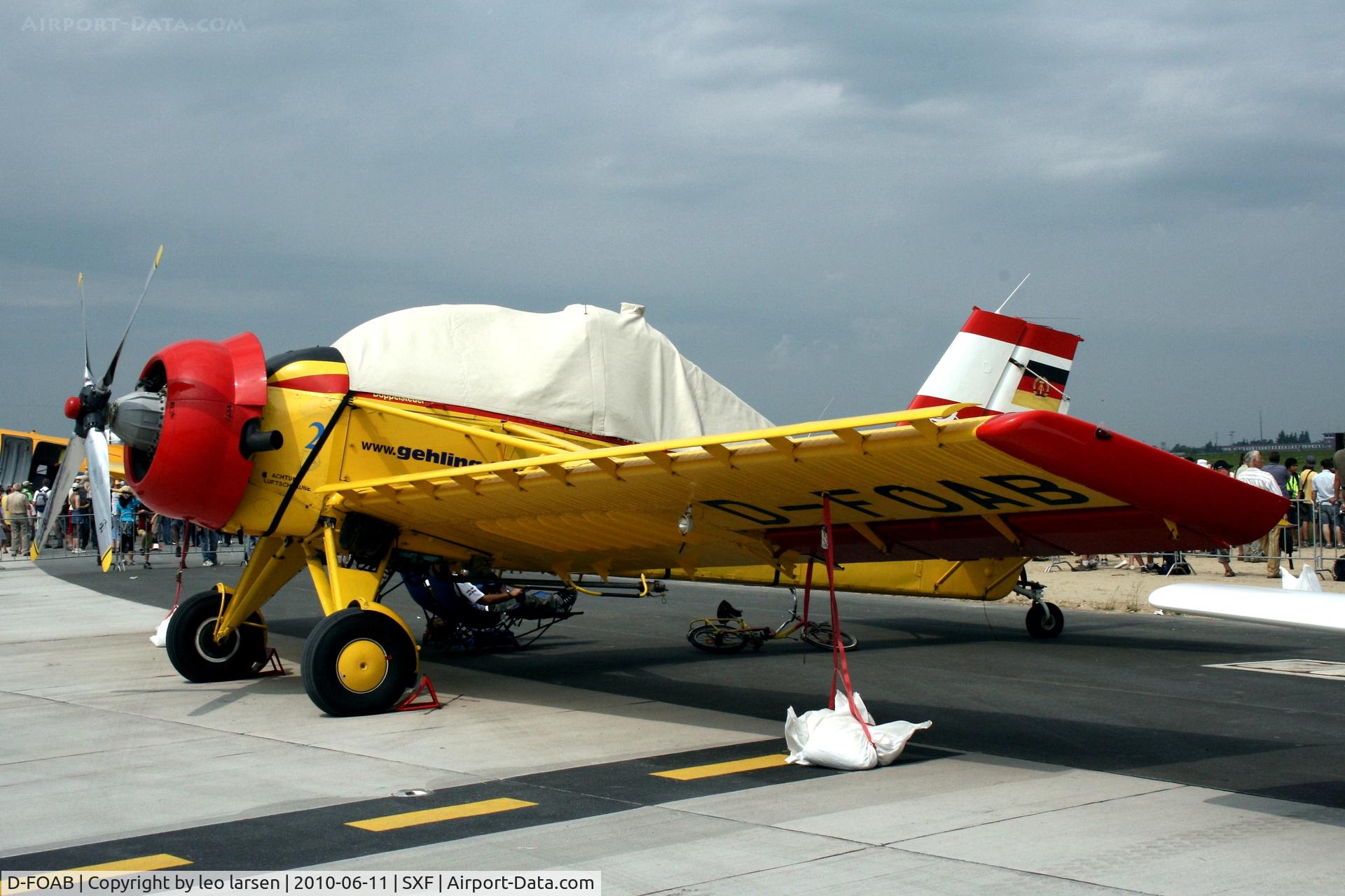 D-FOAB, 1978 PZL-Okecie PZL-106AR/2M Kruk C/N 48040, Berlin Air Show 11.6.2010
