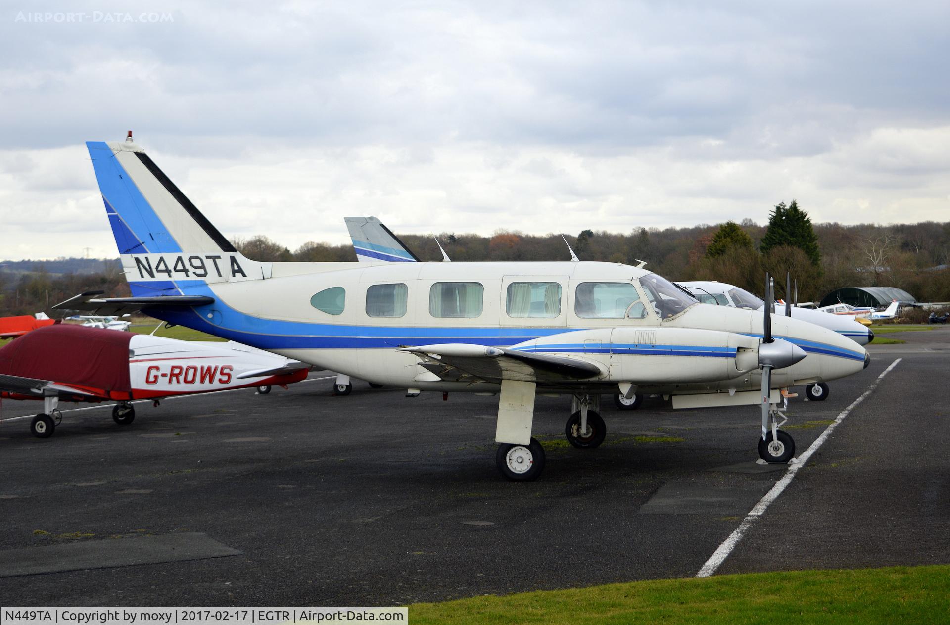 N449TA, Piper PA-31-310 Navajo Navajo C/N 31-480, Piper PA-31-310 Navajo at Elstree.