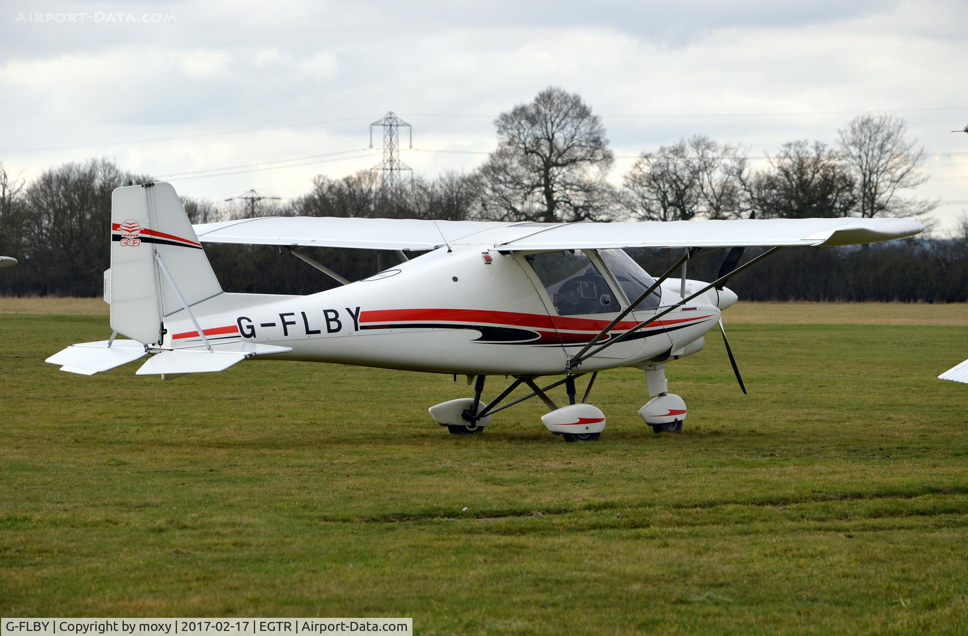 G-FLBY, 2013 Comco Ikarus C42 FB100 Bravo C/N 1302-7239, Comco Ikarus C42 FB100 Bravo at Elstree.
