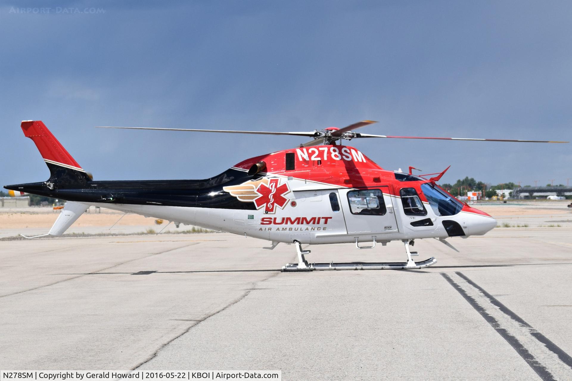 N278SM, 2015 AgustaWestland AW-119 MKII Koala C/N 14827, Parked on north GA ramp.