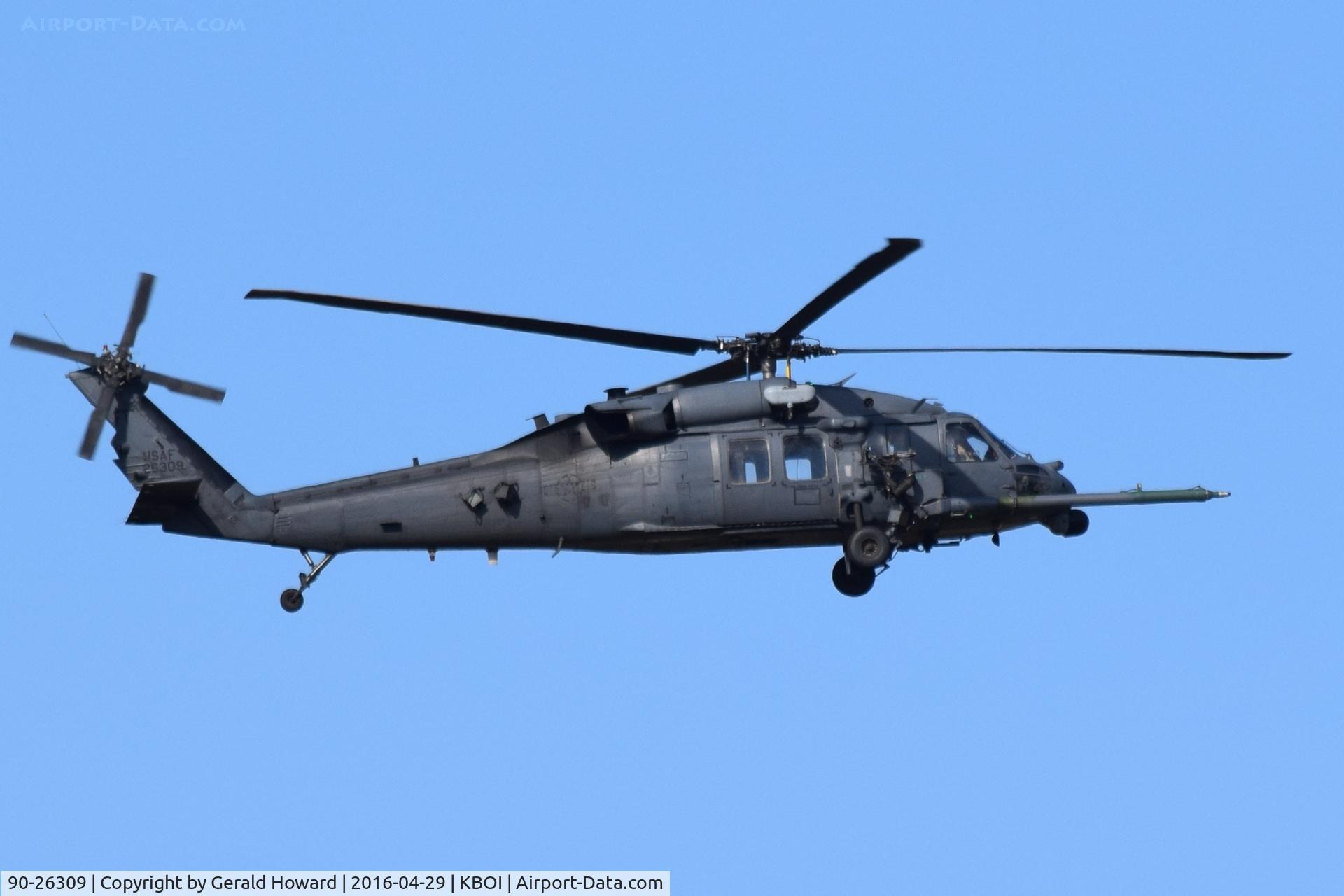 90-26309, 1990 Sikorsky HH-60G Pave Hawk C/N 70-1539, Departing BOI