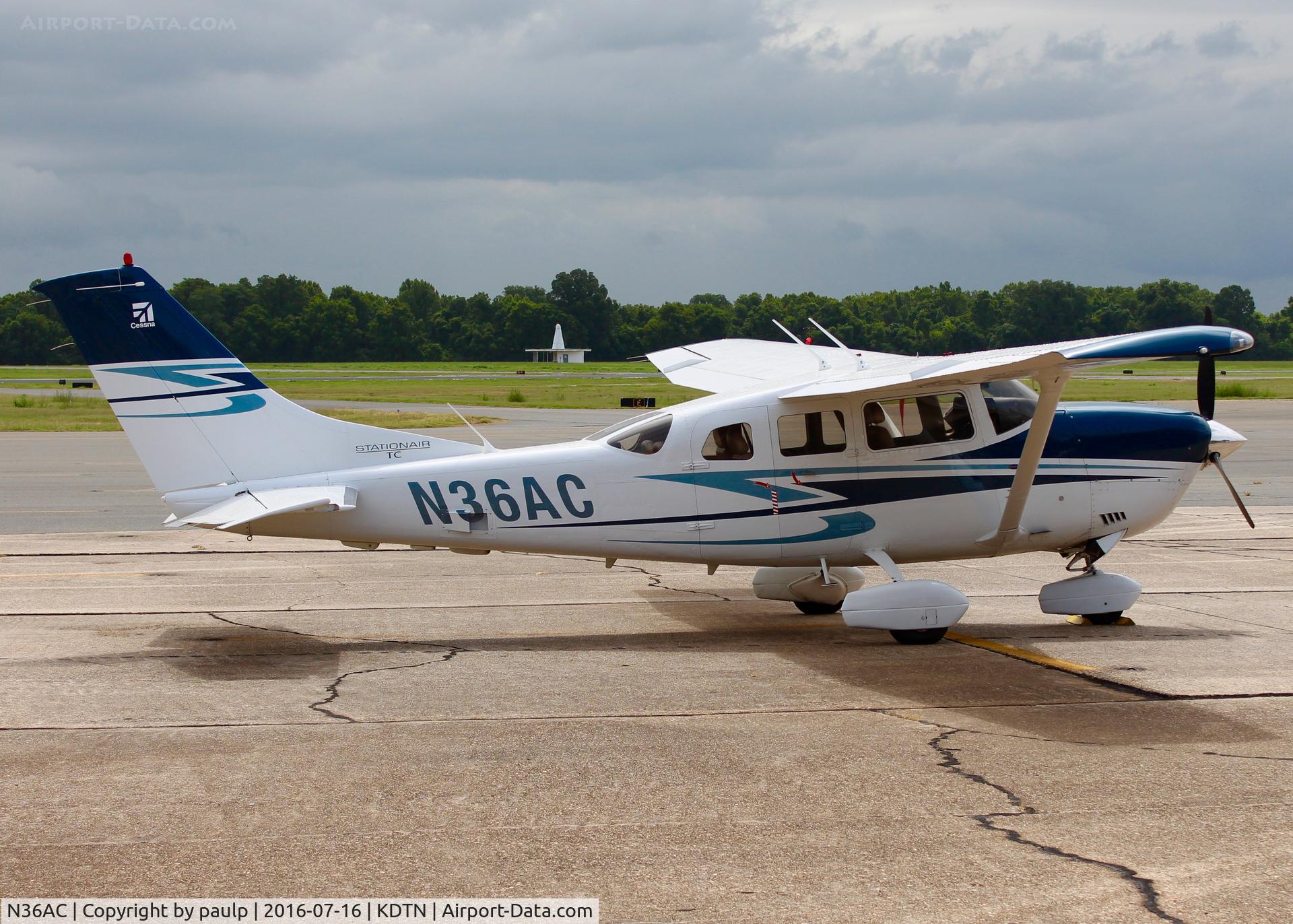N36AC, 2007 Cessna T206H Turbo Stationair C/N T20608751, At Downtown Shreveport.