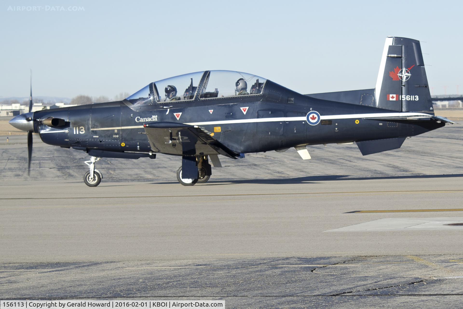156113, 2000 Raytheon CT-156 Harvard II C/N PF-13, Taxi to RWY 28R.  No.2 CFFTS, Moose Jaw, Saskatchewan, Canada.