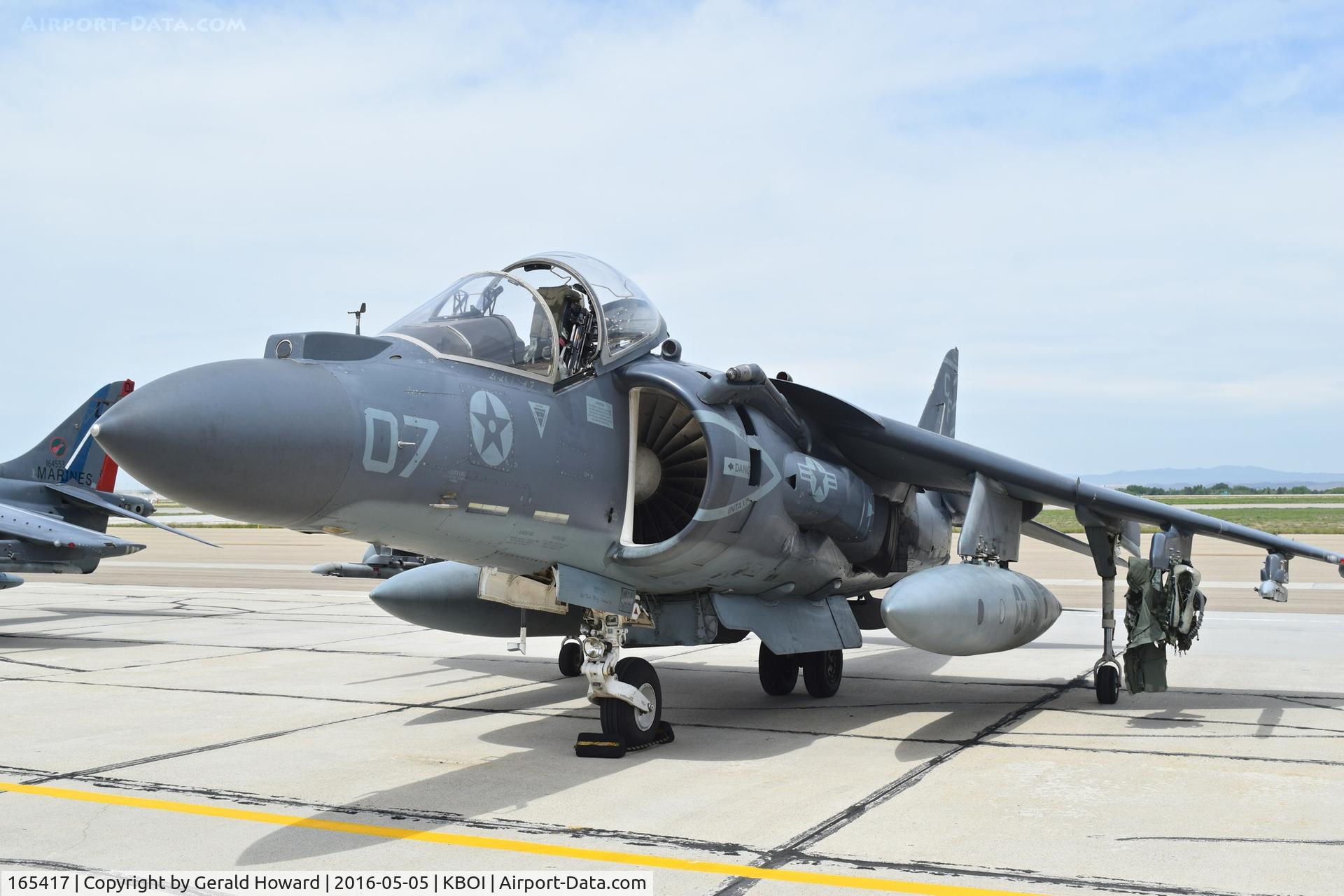 165417, Boeing AV-8B+(R)-26-MC Harrier II Plus C/N B289, VMA-211,“Avengers