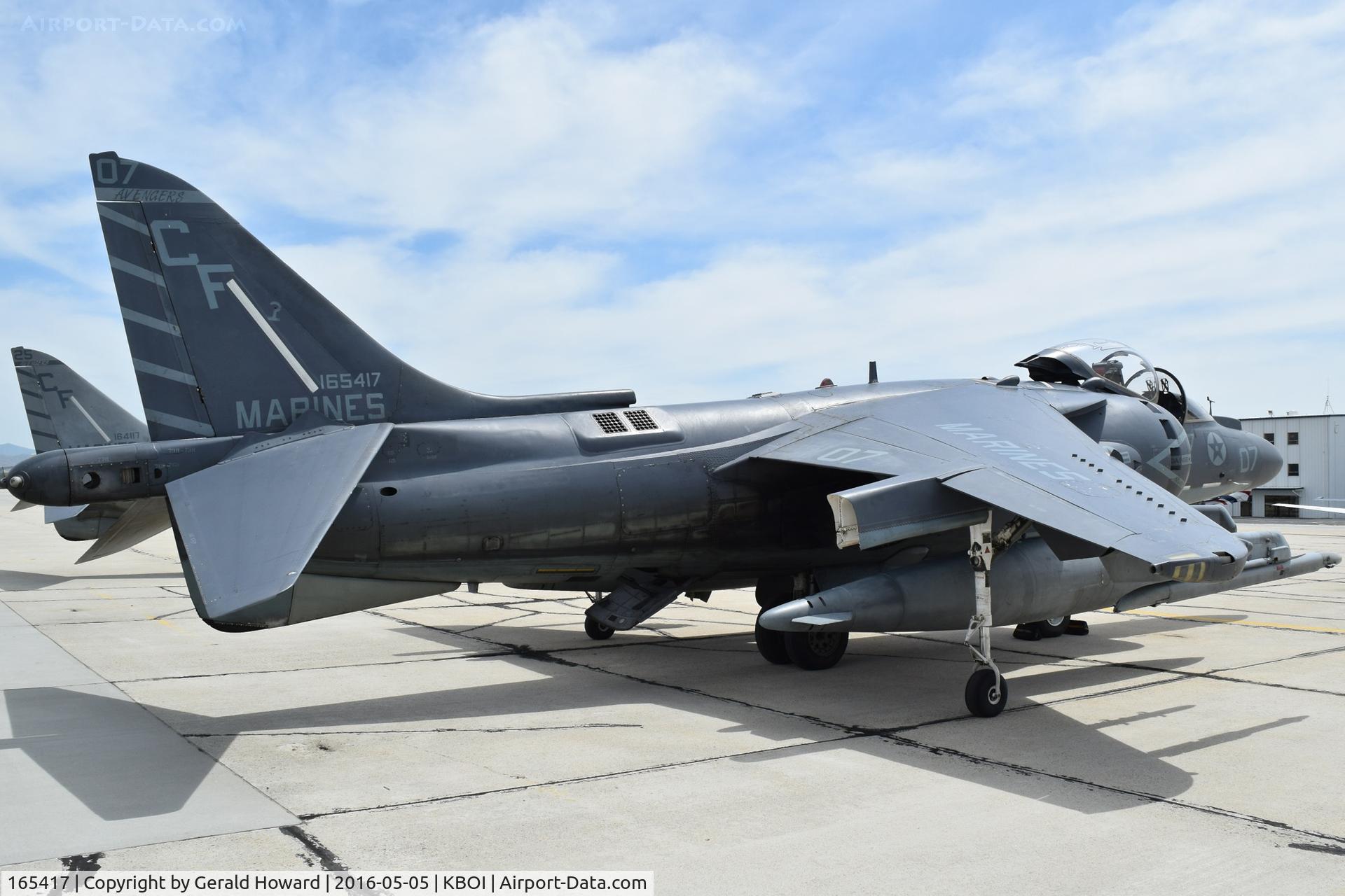 165417, Boeing AV-8B+(R)-26-MC Harrier II Plus C/N B289, VMA-211, “Avengers