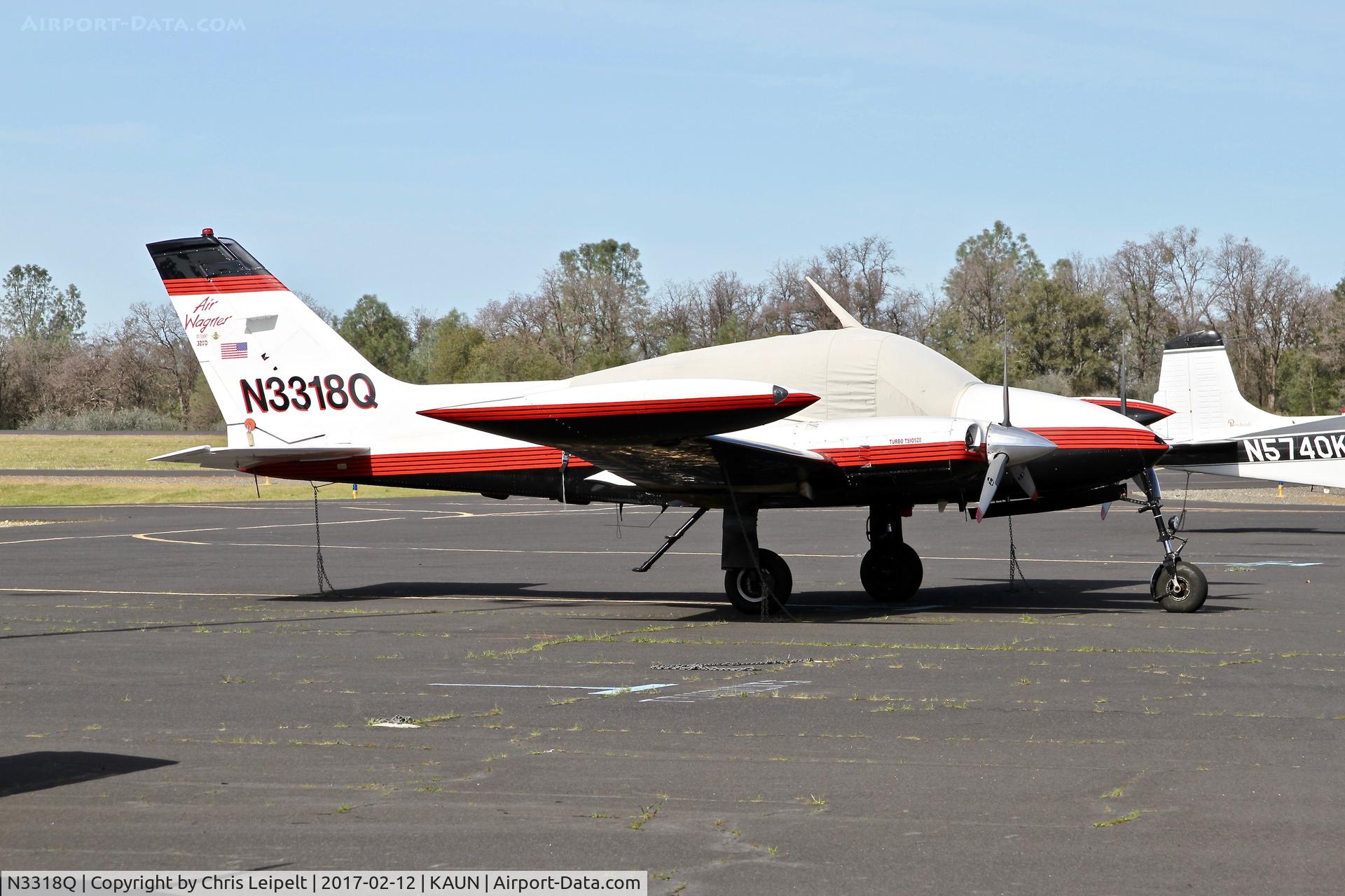 N3318Q, 1966 Cessna 320D Executive Skyknight C/N 320D0118, Locally-based 1966 Cessna 320D parked on the ramp at Auburn Municipal Airport.