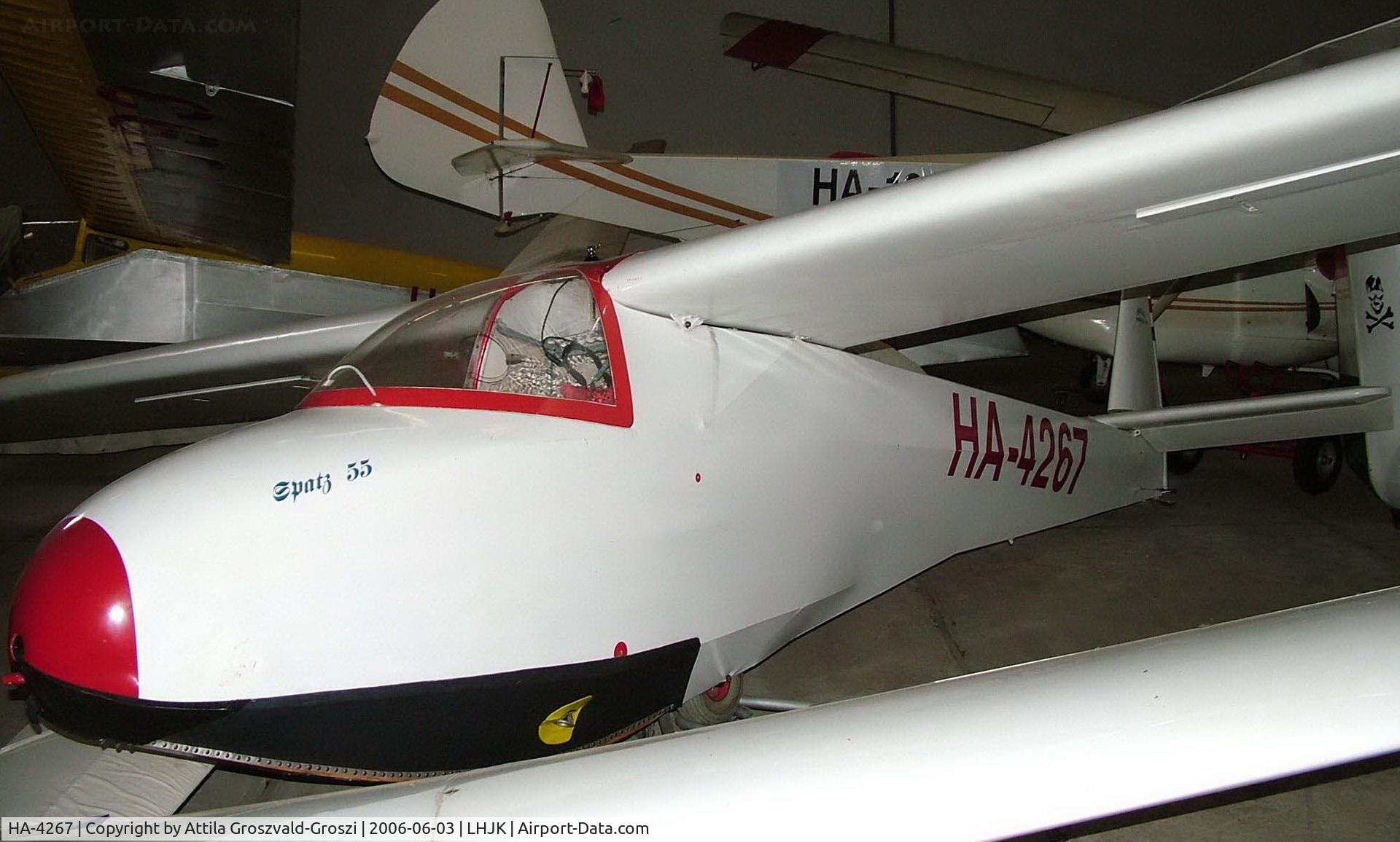 HA-4267, Scheibe L-Spatz 55 C/N R250/H264, Jakabszállás Airport, Hungary
