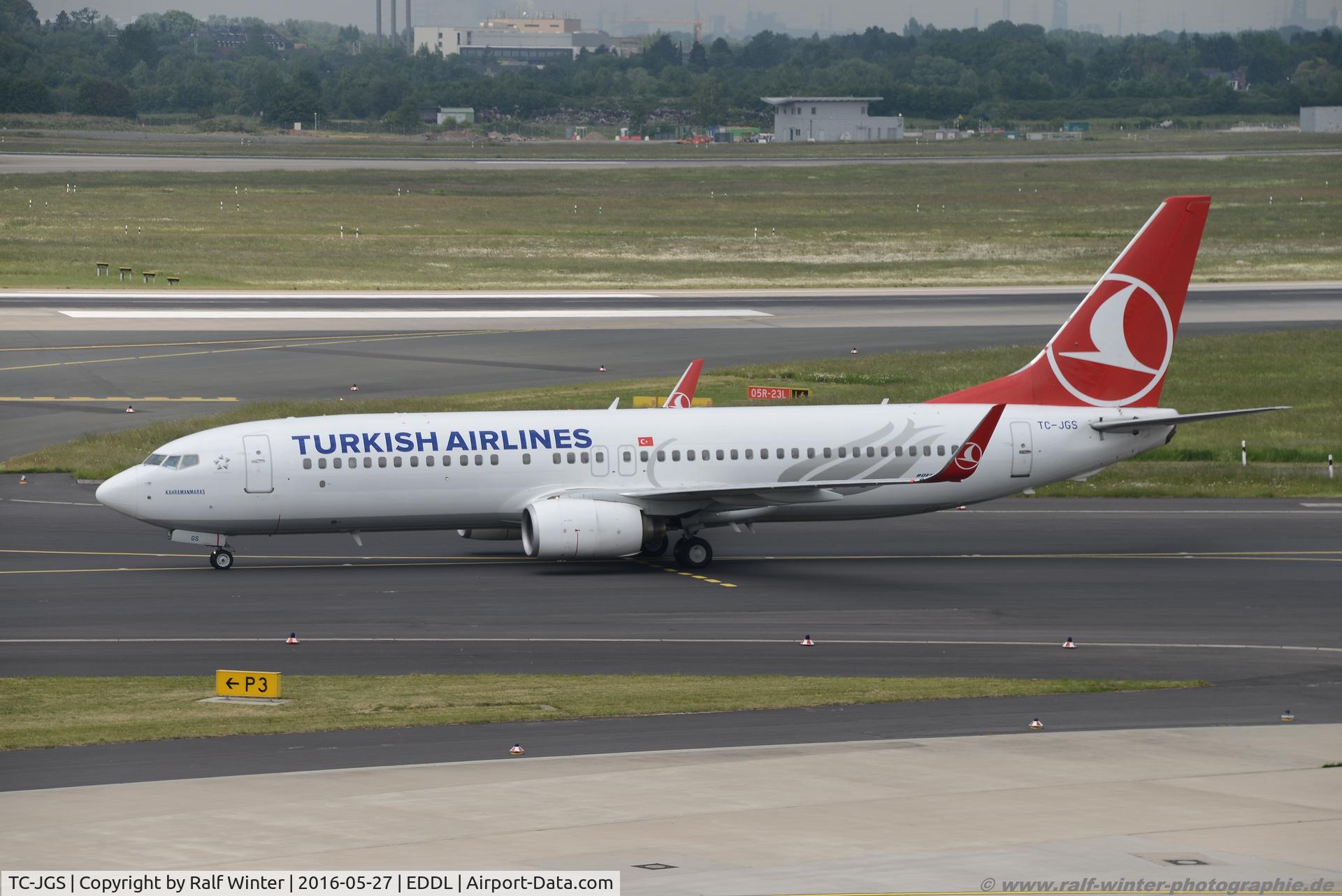 TC-JGS, 2006 Boeing 737-8F2 C/N 34416, Boeing 737-8F2 - TK THY Turkish Airlines 'Kahramanmaras' - 34416 - TC-JGS - 27.05.2016 - DUS