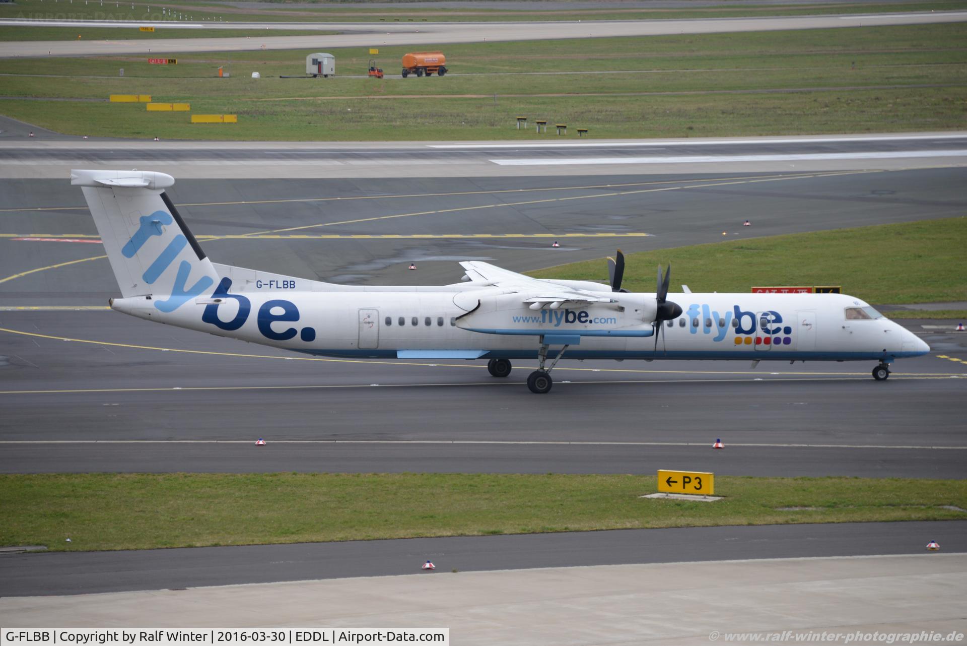 G-FLBB, 2009 De Havilland Canada DHC-8-402Q Dash 8 C/N 4255, De Havilland Canada DHC-8-402 Dash 8 - BE BEE Flybe - 4255 - G-FLBB - 30.03.3016 - DUS