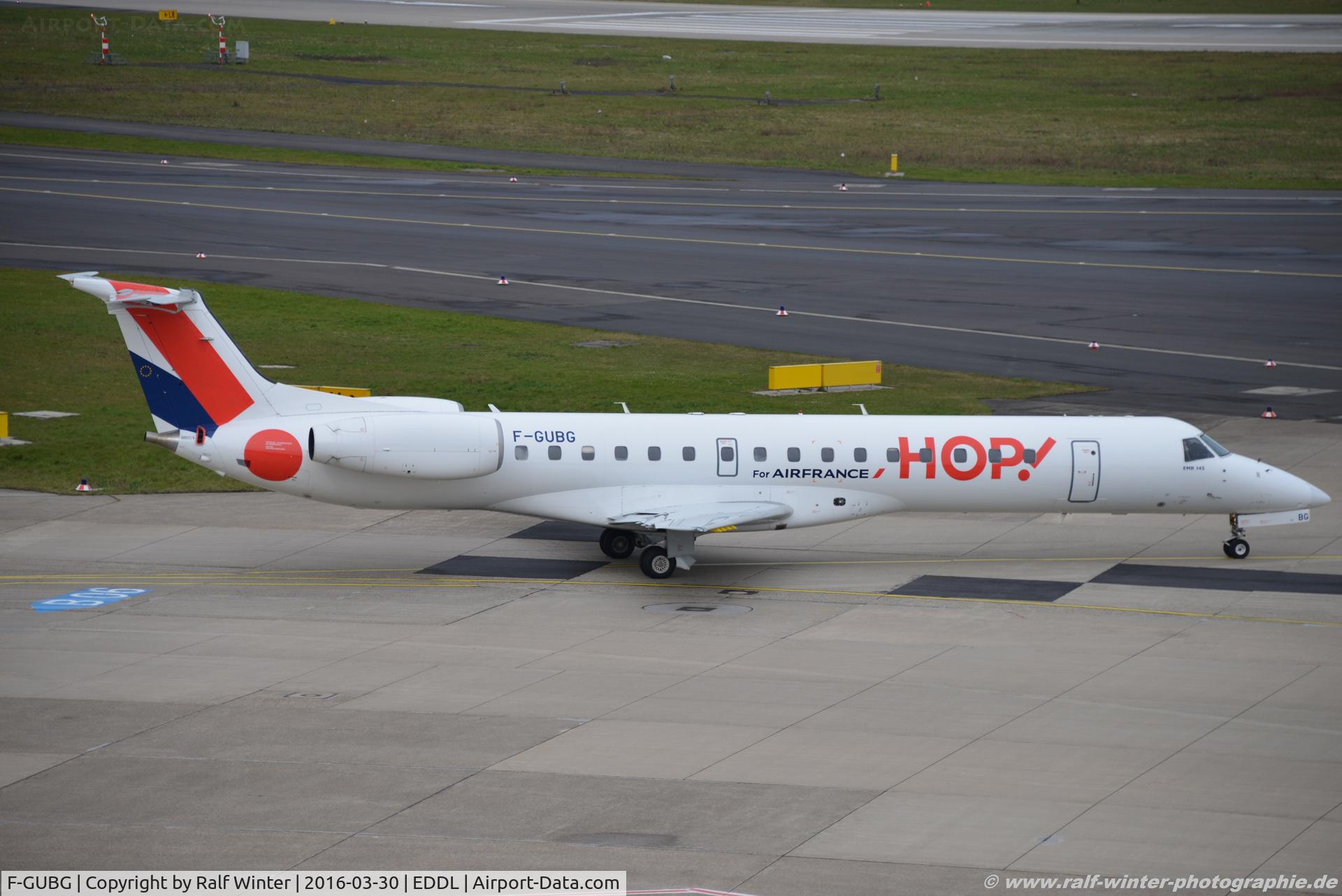 F-GUBG, 2005 Embraer EMB-145MP (ERJ-145MP) C/N 145890, Embraer ERJ-145MP - A5 HOP HOP! 'for Air France' - 14500890 - F-GUBG - 30.03.2016 - DUS