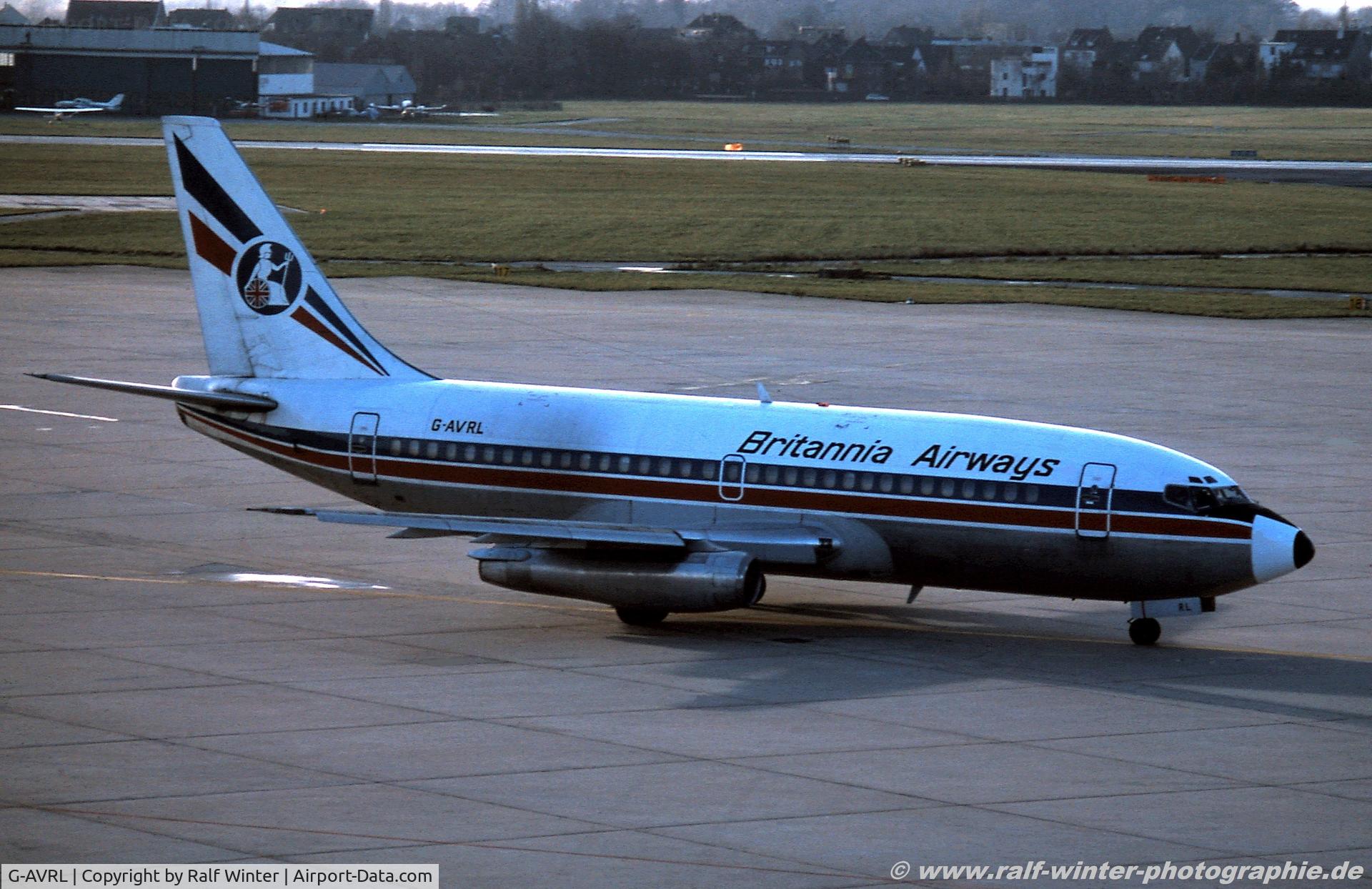 G-AVRL, 1968 Boeing 737-204 C/N 19709, Boeing 737- 204 - Britannia Airways 'Sir Ernest Shackleton' - G-AVRL - 1976