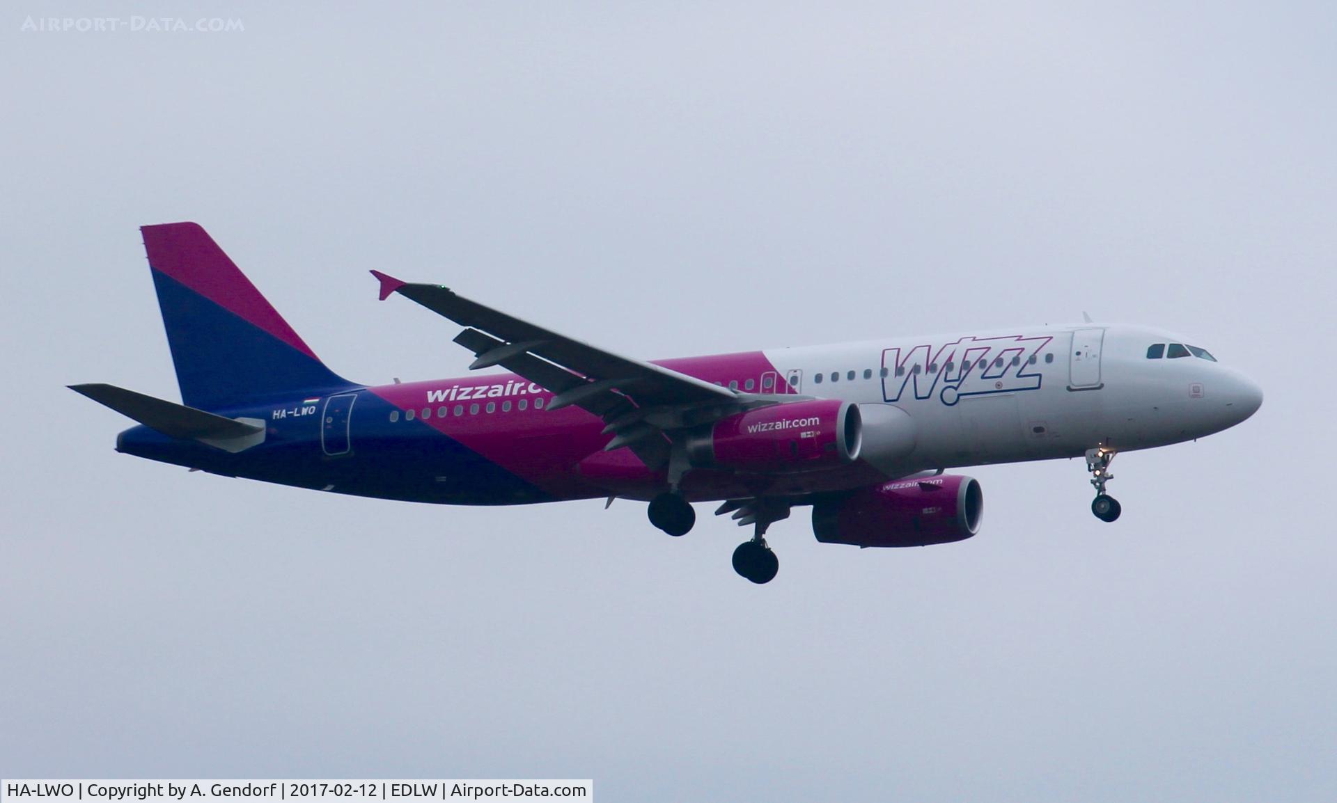 HA-LWO, 2012 Airbus A320-232 C/N 5123, Wizz Air, seen here on finals at Dortmund(EDLW)
