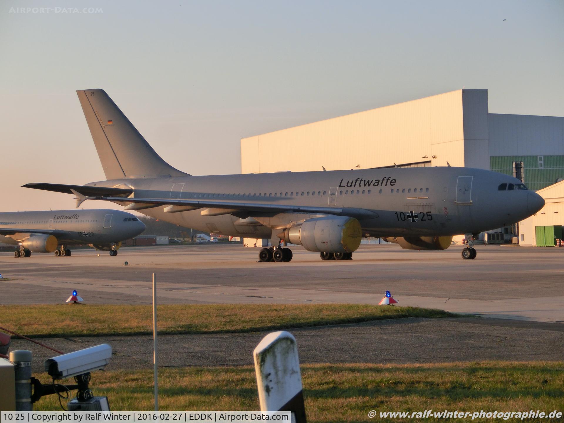 10 25, 1988 Airbus A310-304/MRTT C/N 484, Airbus A310-304 - GAF German Air Force 'Hermann Koehl' - 484 - 10+25 - 27.02.2016 - CGN