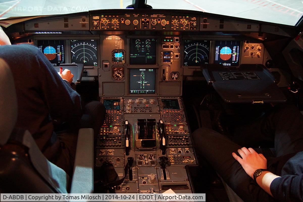 D-ABDB, 2005 Airbus A320-214 C/N 2619, Thanks to the very friendly crew! Photo taken after an evening flight from CPH.