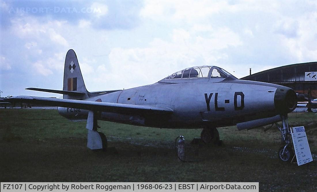 FZ107, 1951 Republic F-84G Thunderjet C/N 2442-1120B, FZ107 as FZ132 YL D