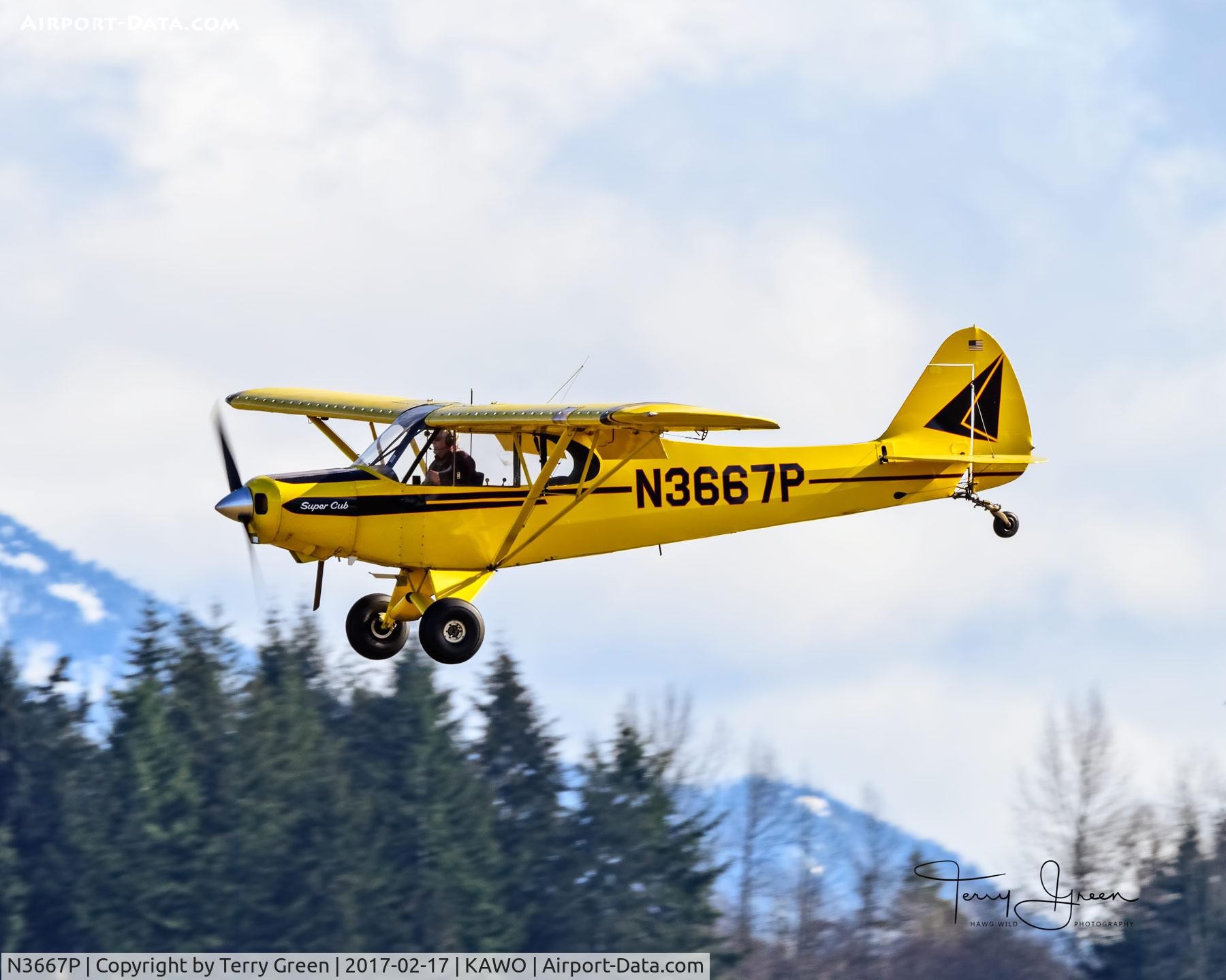 N3667P, 1955 Piper PA-18A-150 Super Cub C/N 18-4624, KAWO