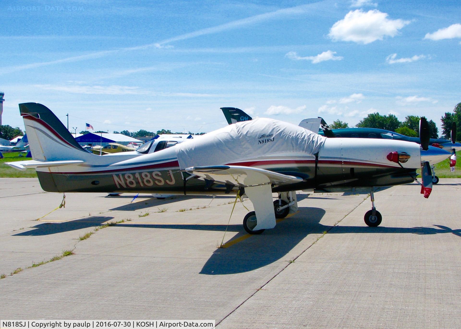 N818SJ, Lancair Evolution C/N EVO-011, At Oshkosh.