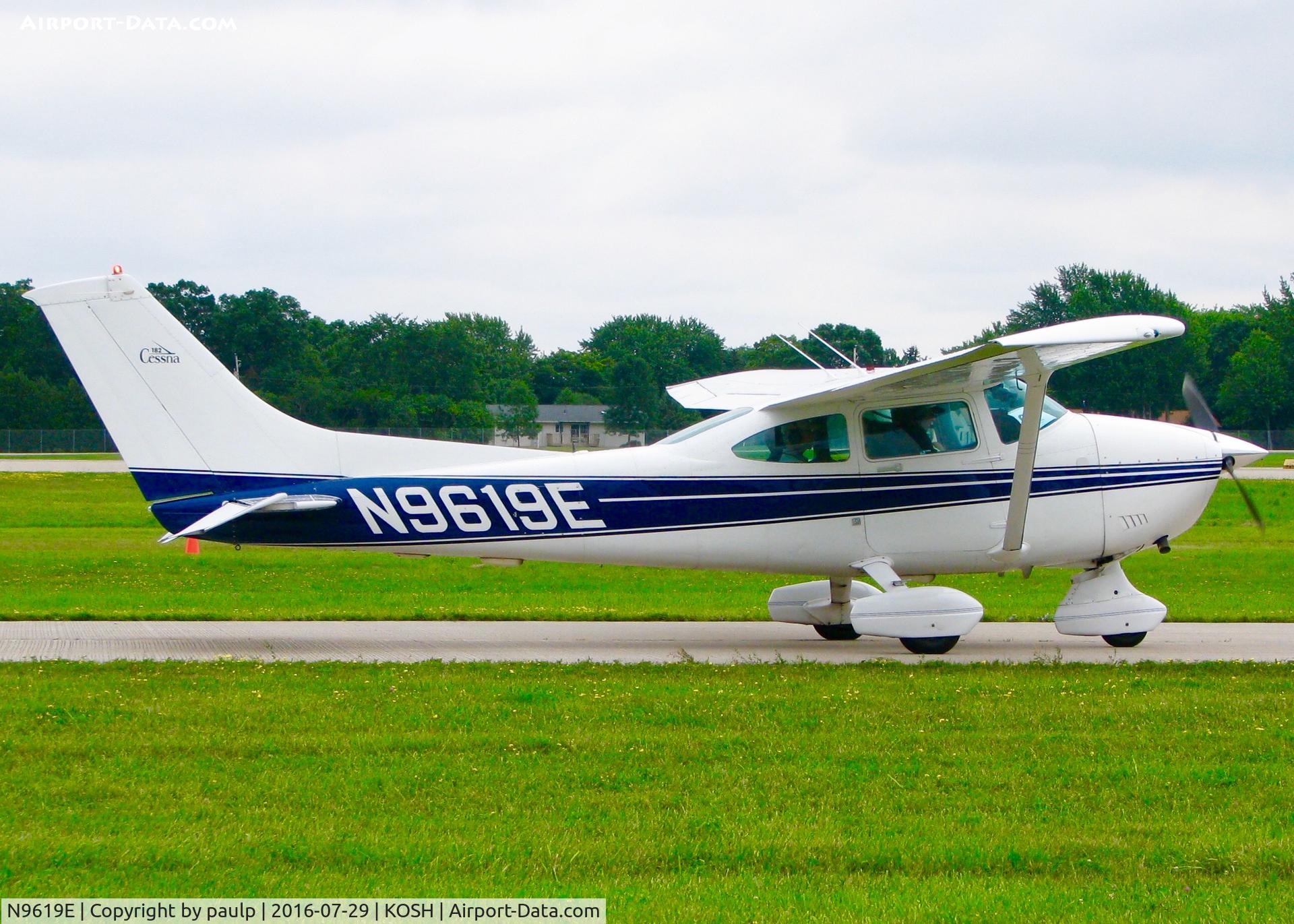 N9619E, 1984 Cessna 182R Skylane C/N 18268430, At Oshkosh.