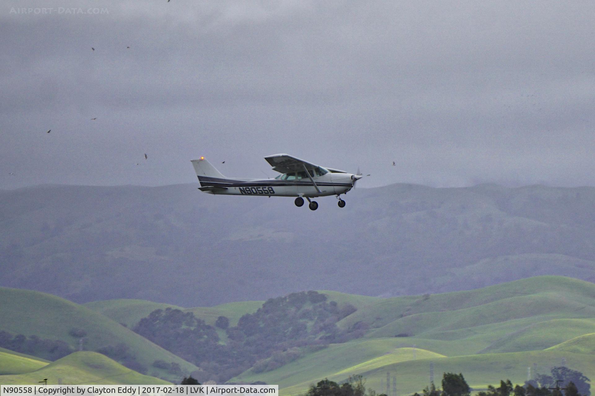 N90558, Cessna 172P C/N 17274773, N90558 and Seagulls. Livermore Airport 2017.