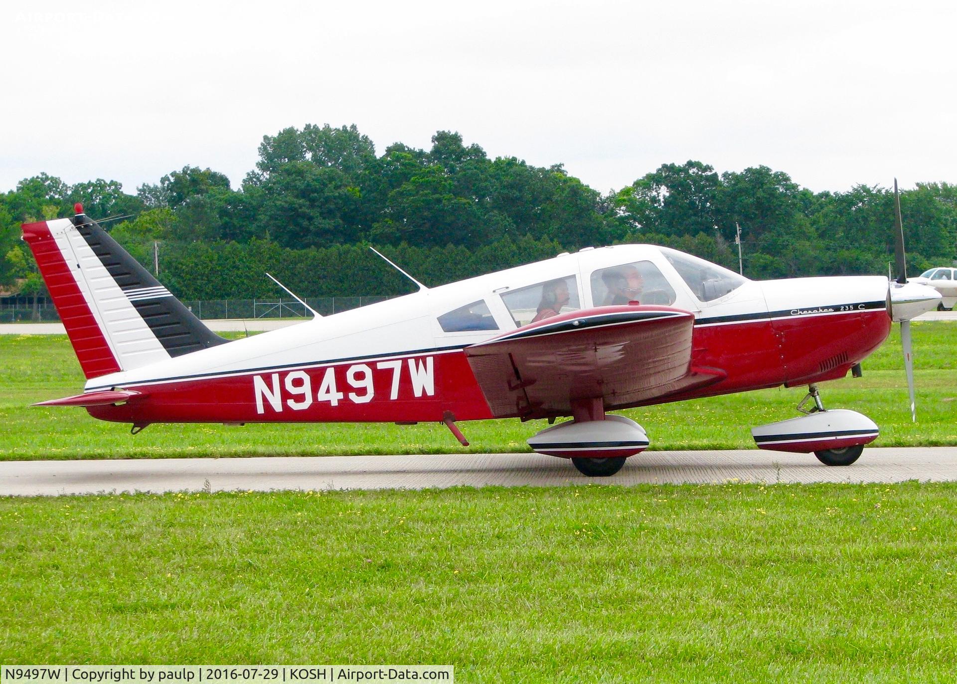 N9497W, 1969 Piper PA-28-235 Cherokee C/N 28-11239, At Oshkosh.