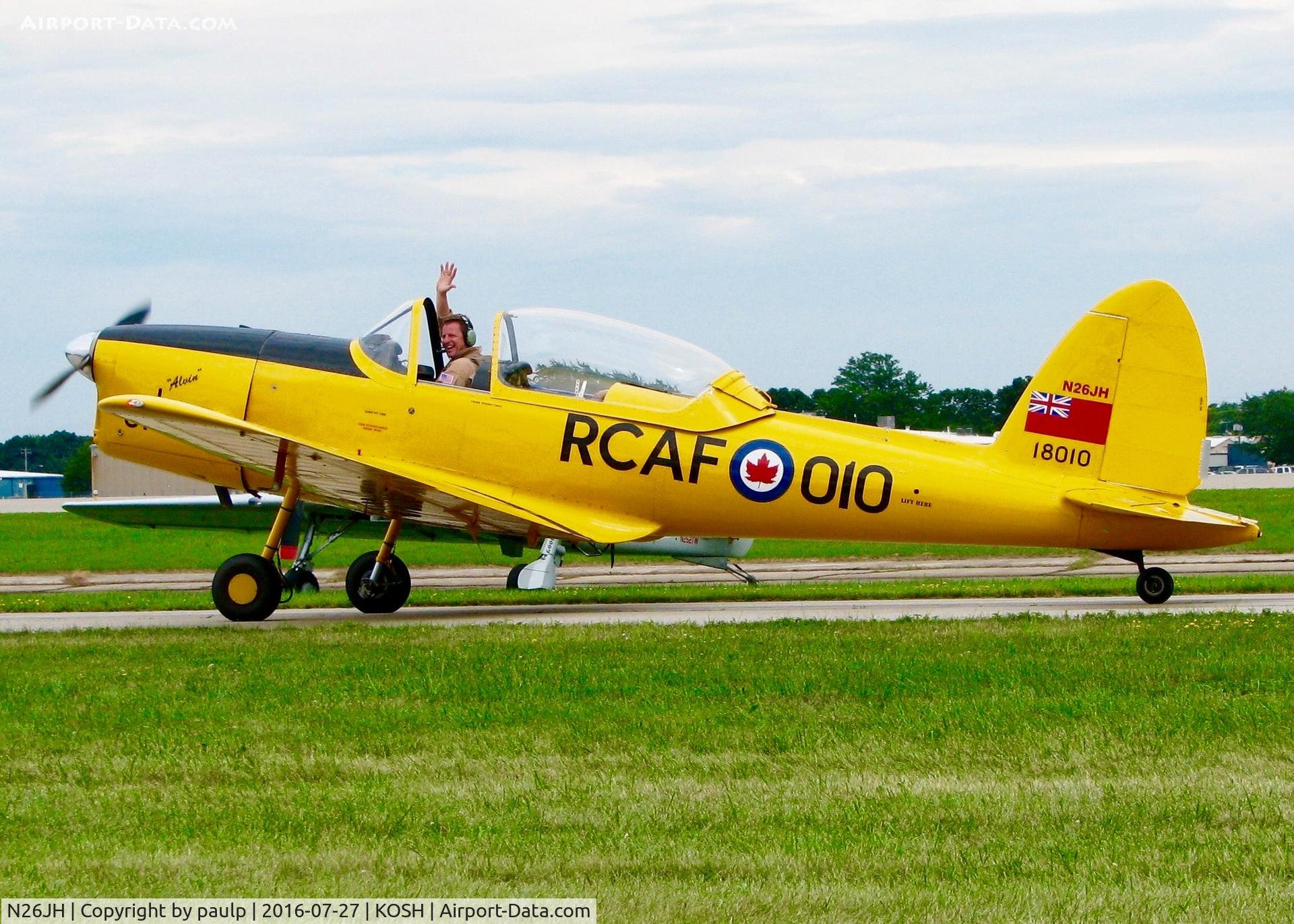 N26JH, 1953 De Havilland DHC-1 Chipmunk 22 C/N C1/0887, At Oshkosh.