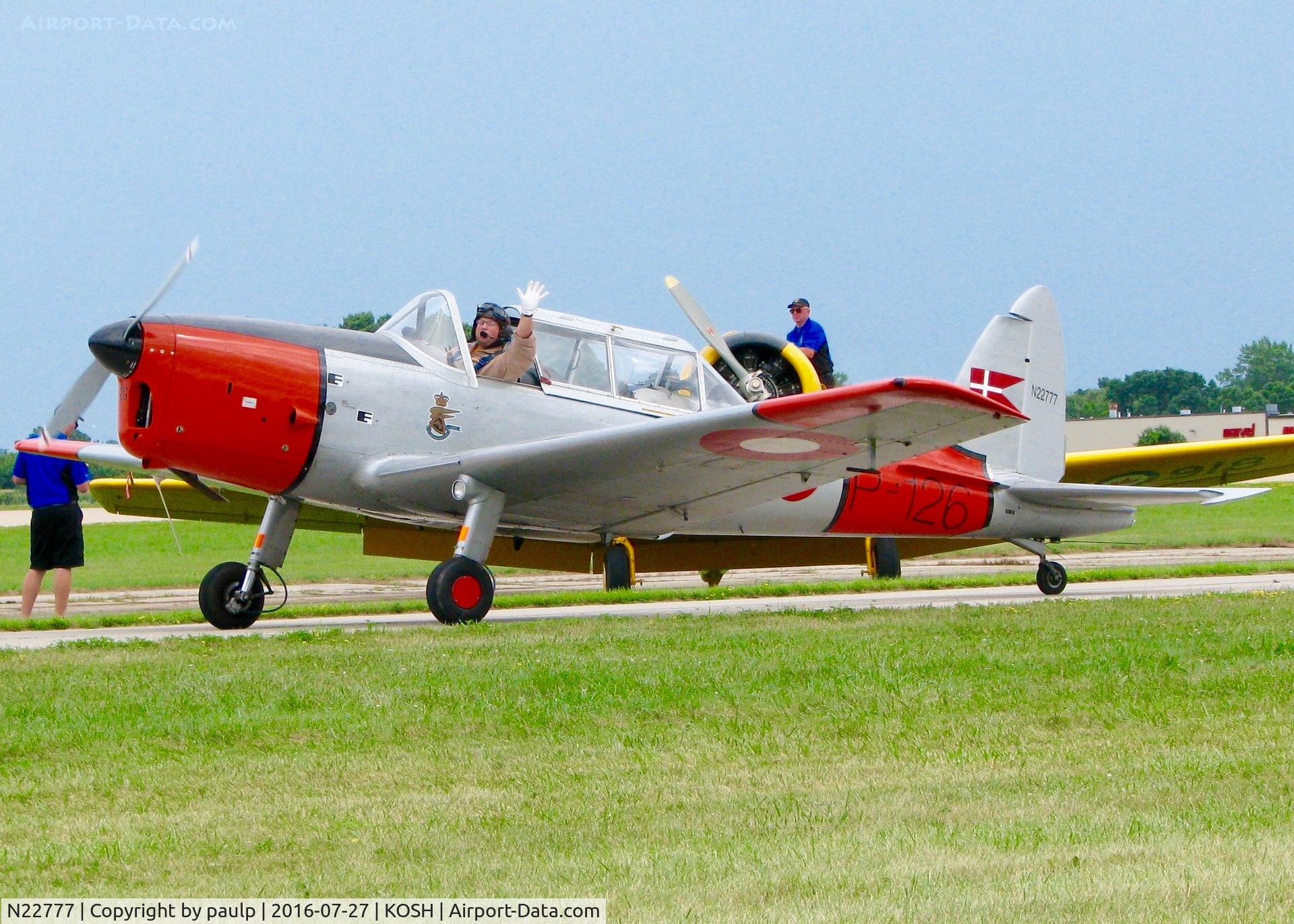 N22777, 1950 De Havilland DHC-1 Chipmunk 22 C/N C1/0105, At Oshkosh.