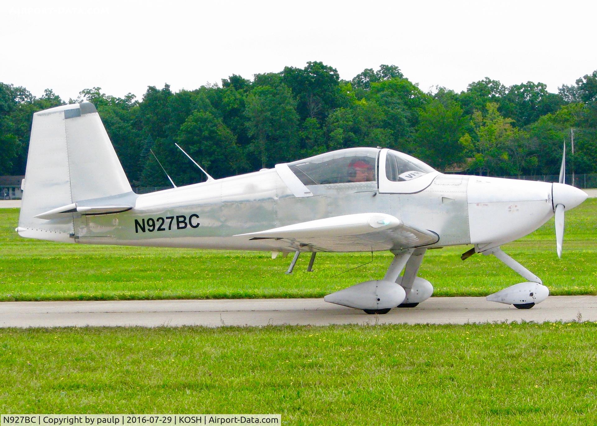 N927BC, 2015 Vans RV-7A C/N 71080, At Oshkosh.