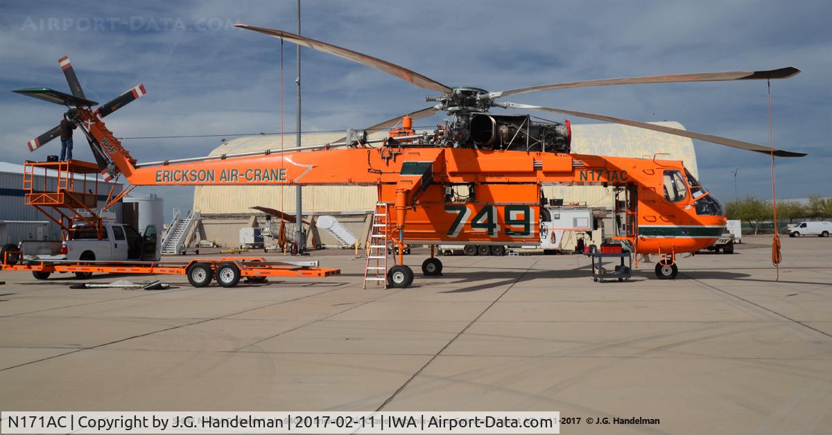 N171AC, Erickson S64F C/N 64090, Maintenance time.