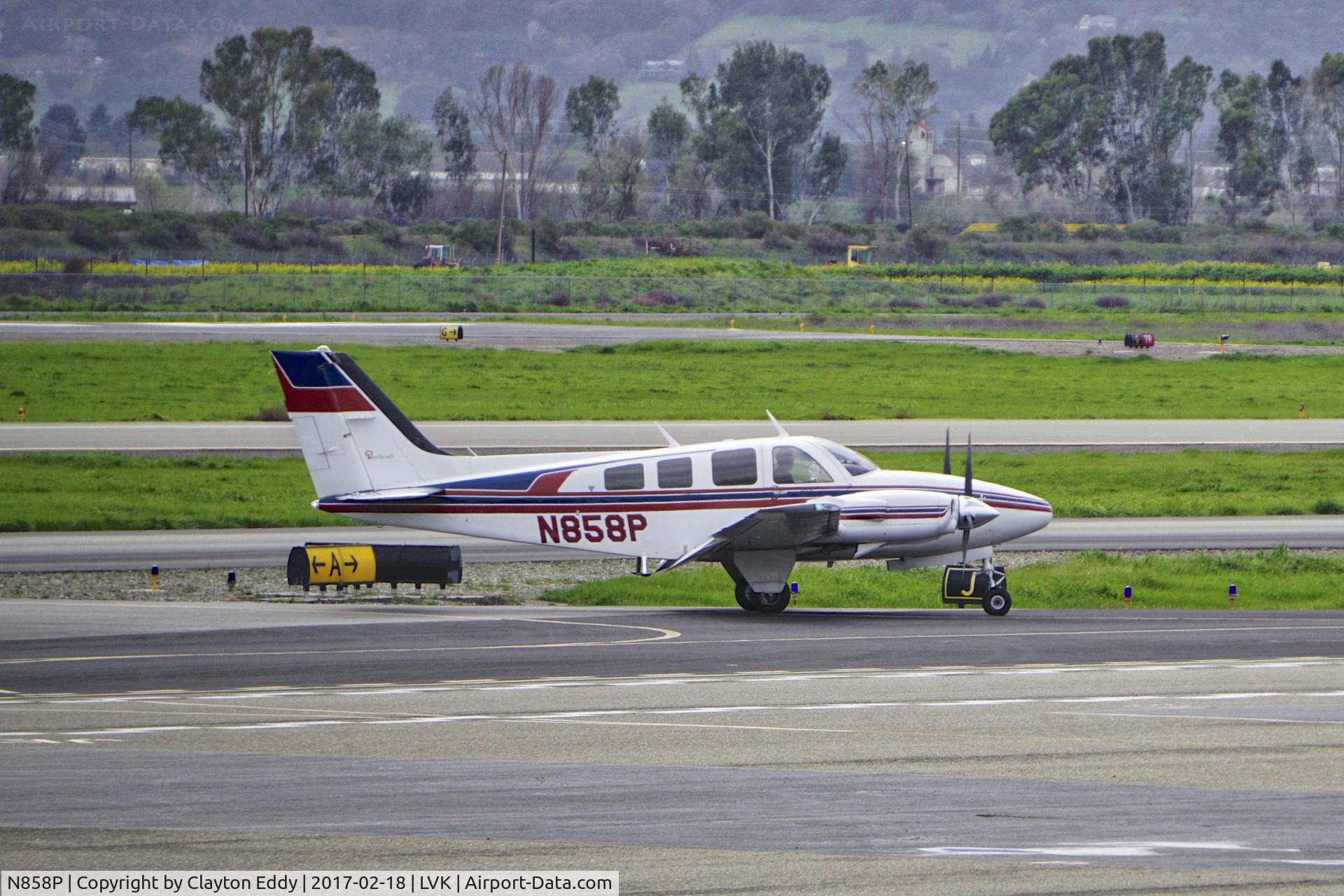 N858P, 1978 Beech 58P Baron C/N TJ-128, Livermore Airport California 2017