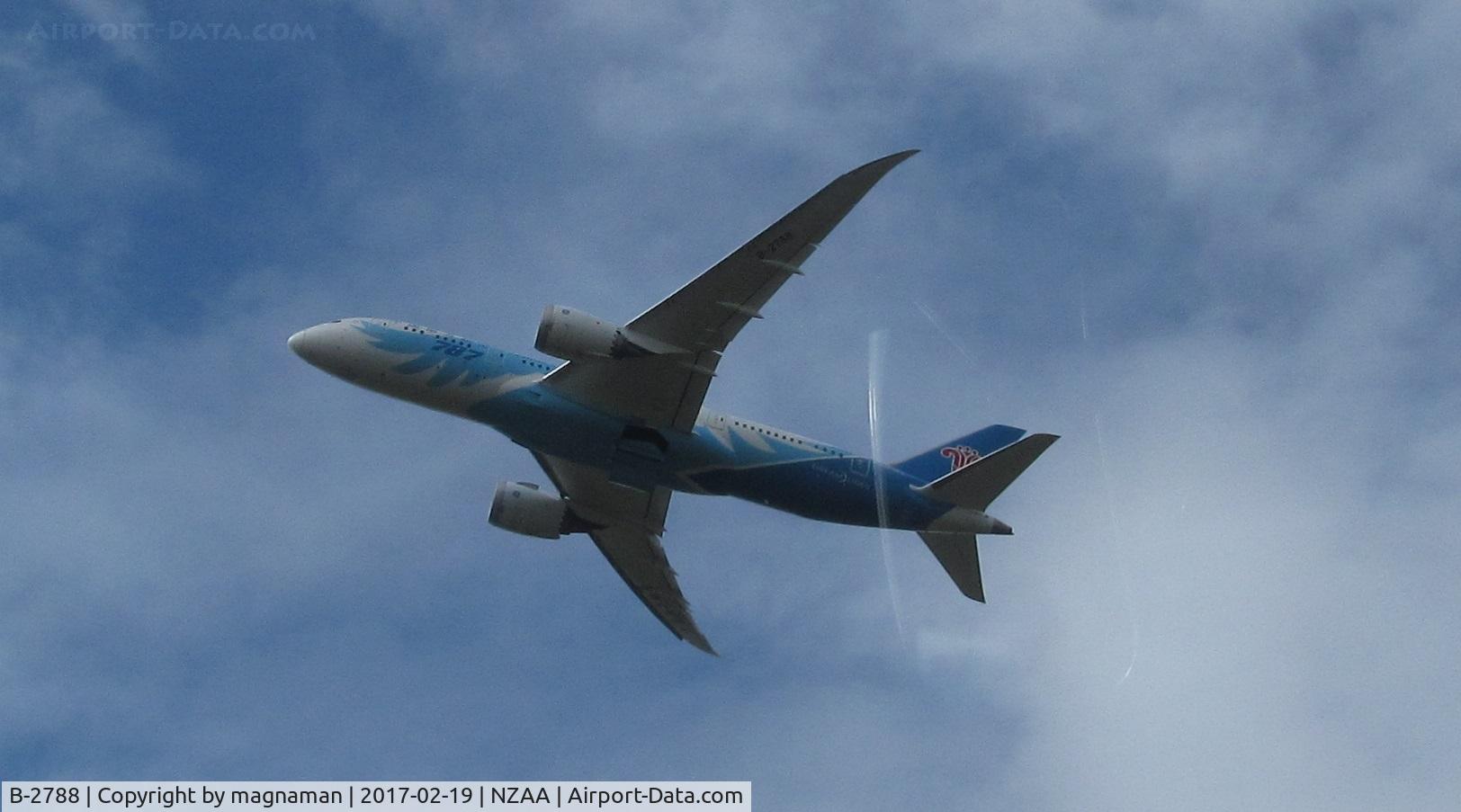B-2788, 2014 Boeing 787-8 Dreamliner Dreamliner C/N 34932, departing AKL