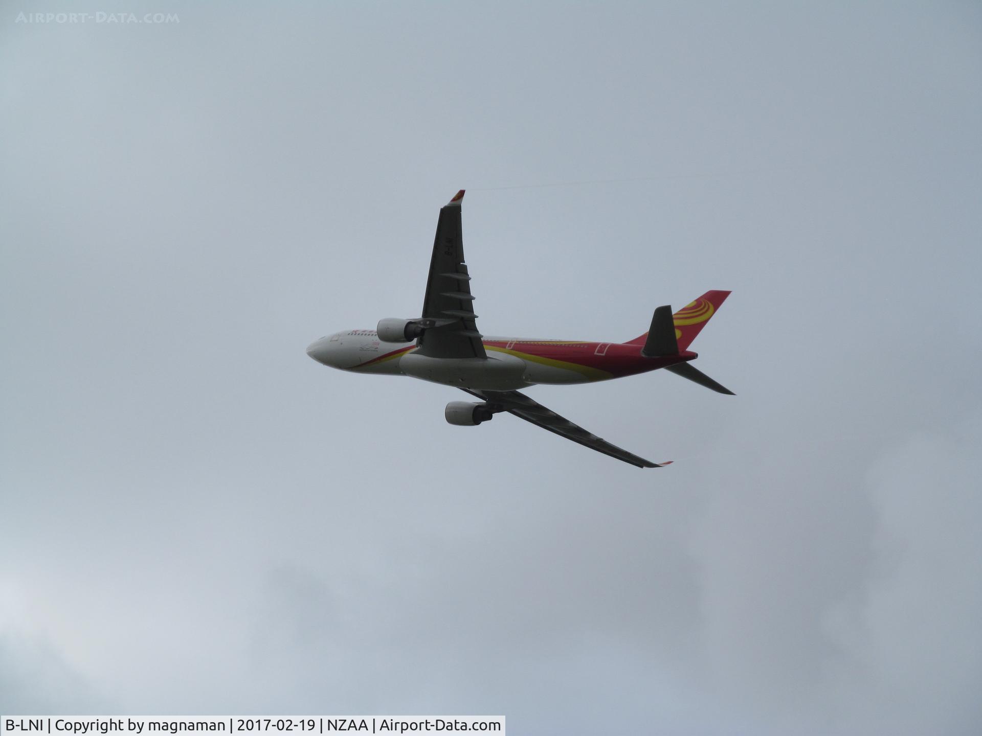 B-LNI, 2010 Airbus A330-223 C/N 1034, pulling away from AKL