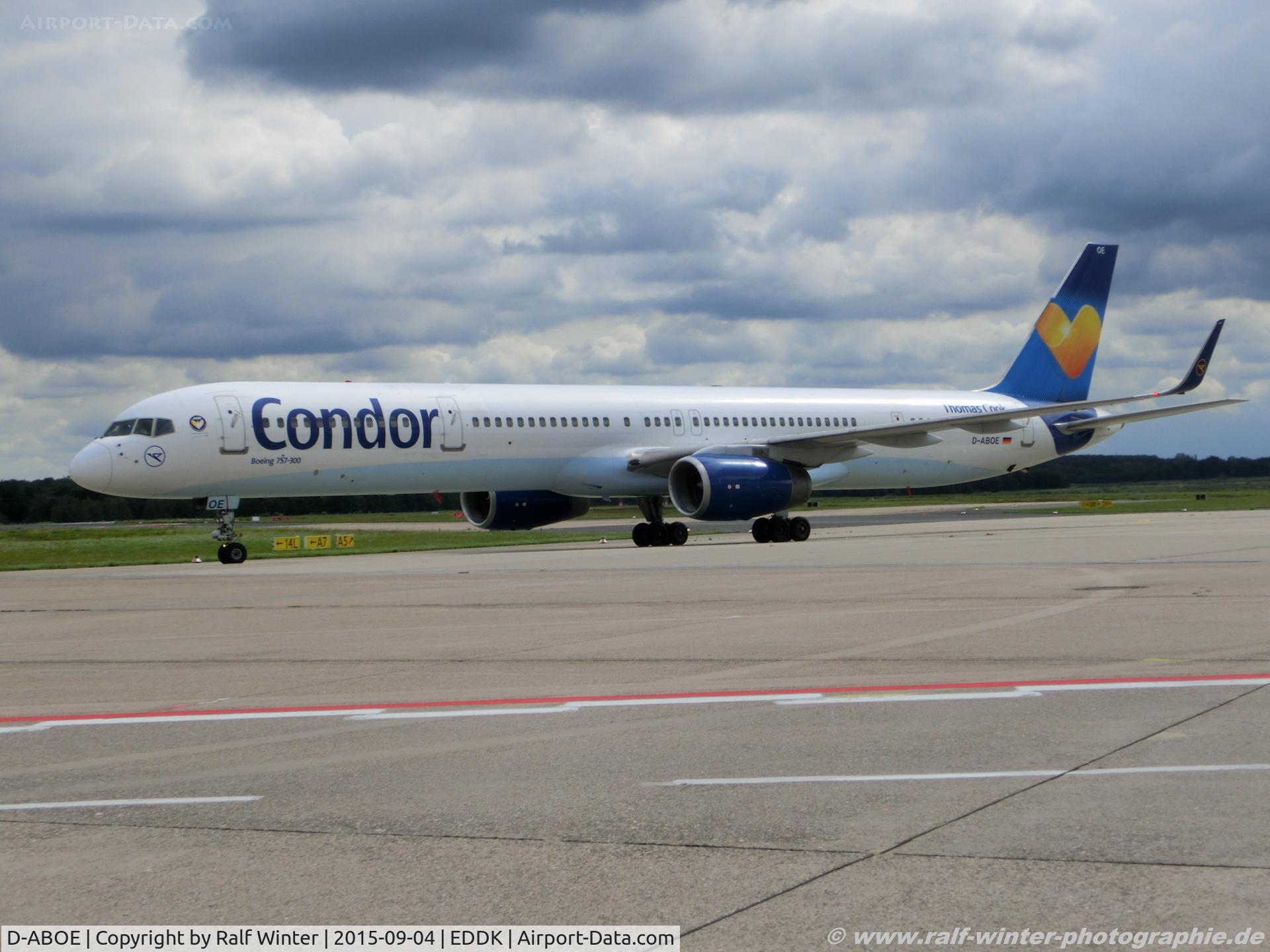 D-ABOE, 1999 Boeing 757-330 C/N 29012, Boeing 757-330(W) - DE CFG Condor - 29012 - D-ABOE - 04.09.2015 - CGN