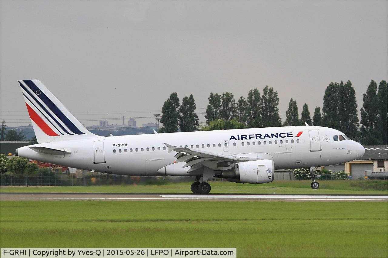 F-GRHI, 2000 Airbus A319-111 C/N 1169, Airbus A319-111, Landing rwy 06, Paris-Orly airport (LFPO-ORY)