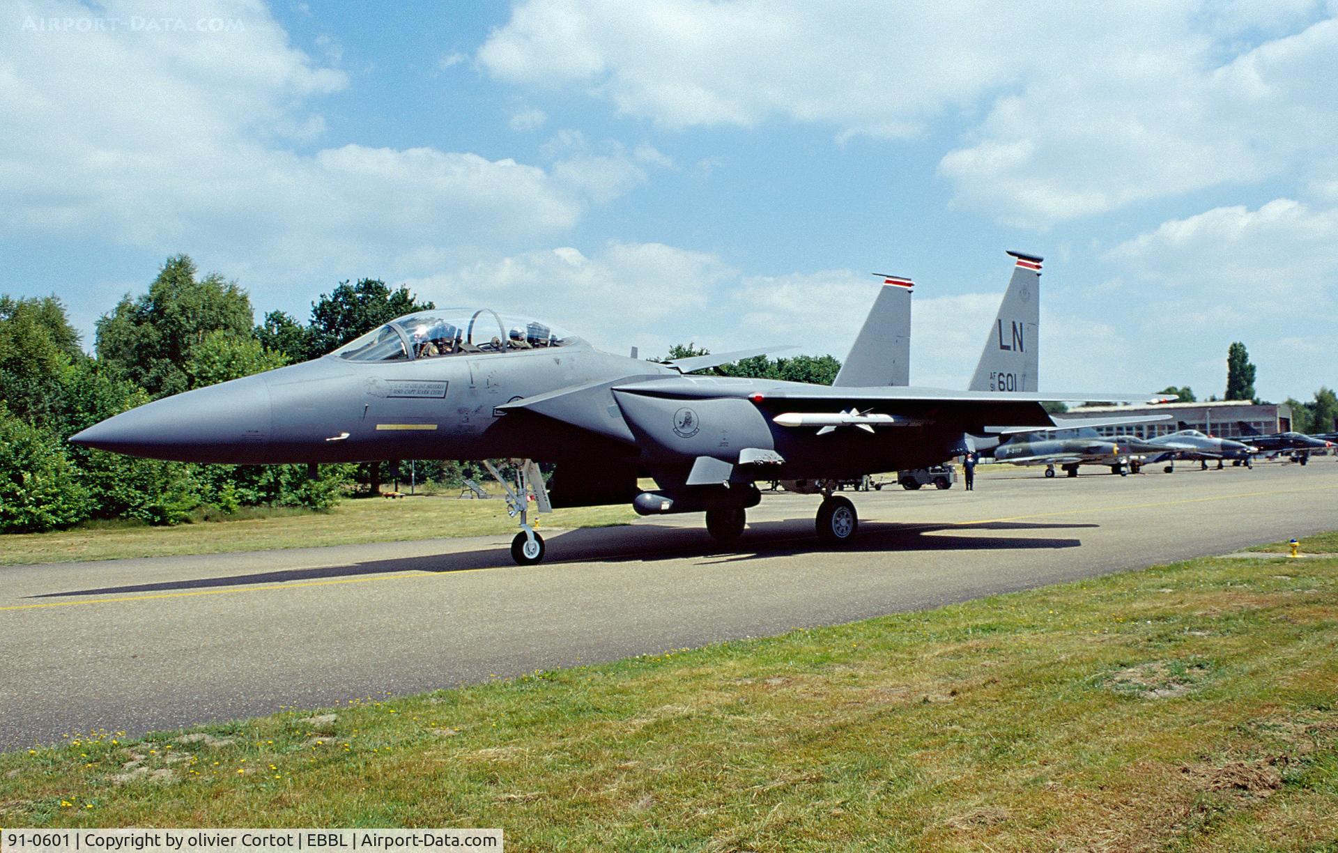 91-0601, 1991 McDonnell Douglas F-15E Strike Eagle C/N 1244/E202, Tigermeet 2001